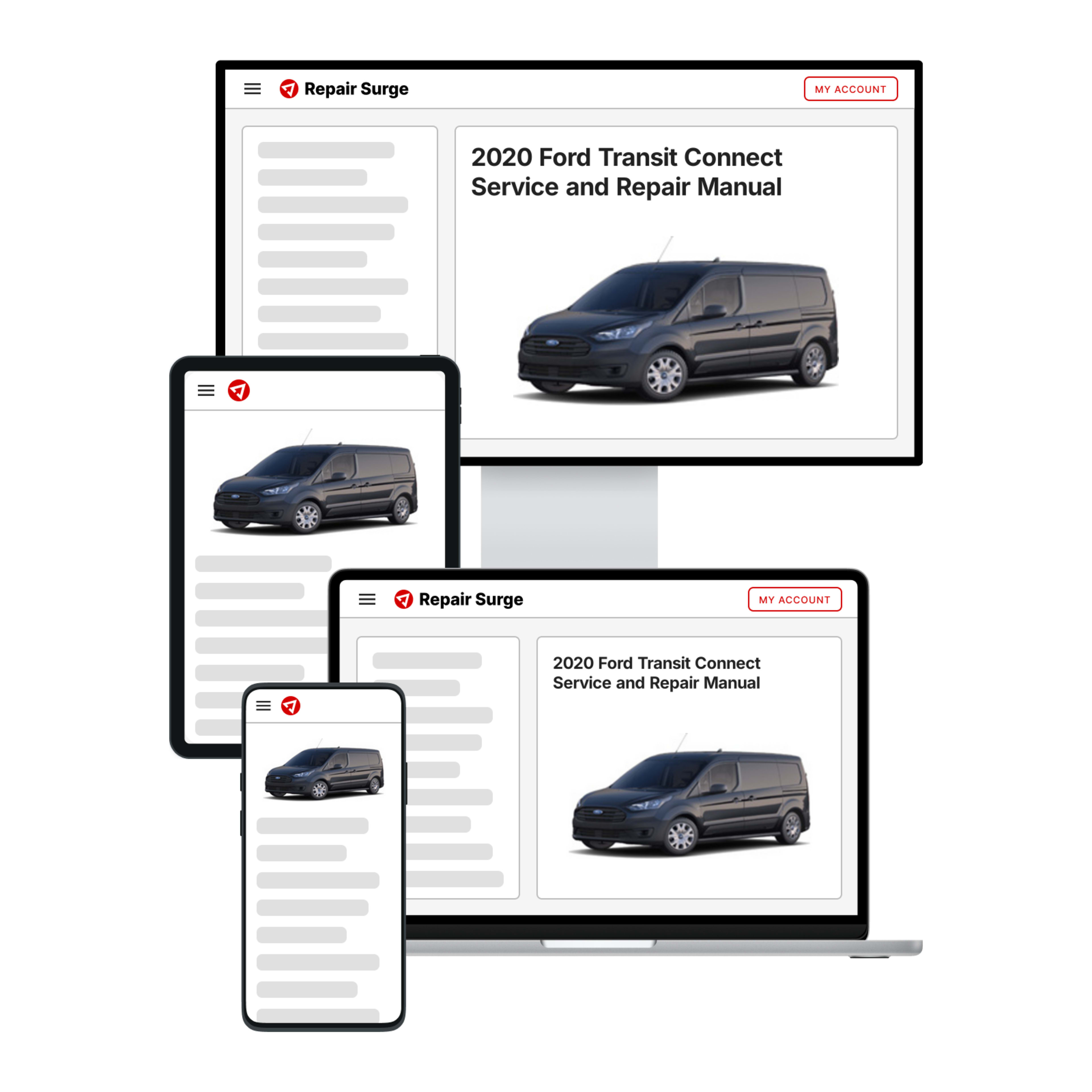2020 Ford Transit Connect service and repair manual hero image