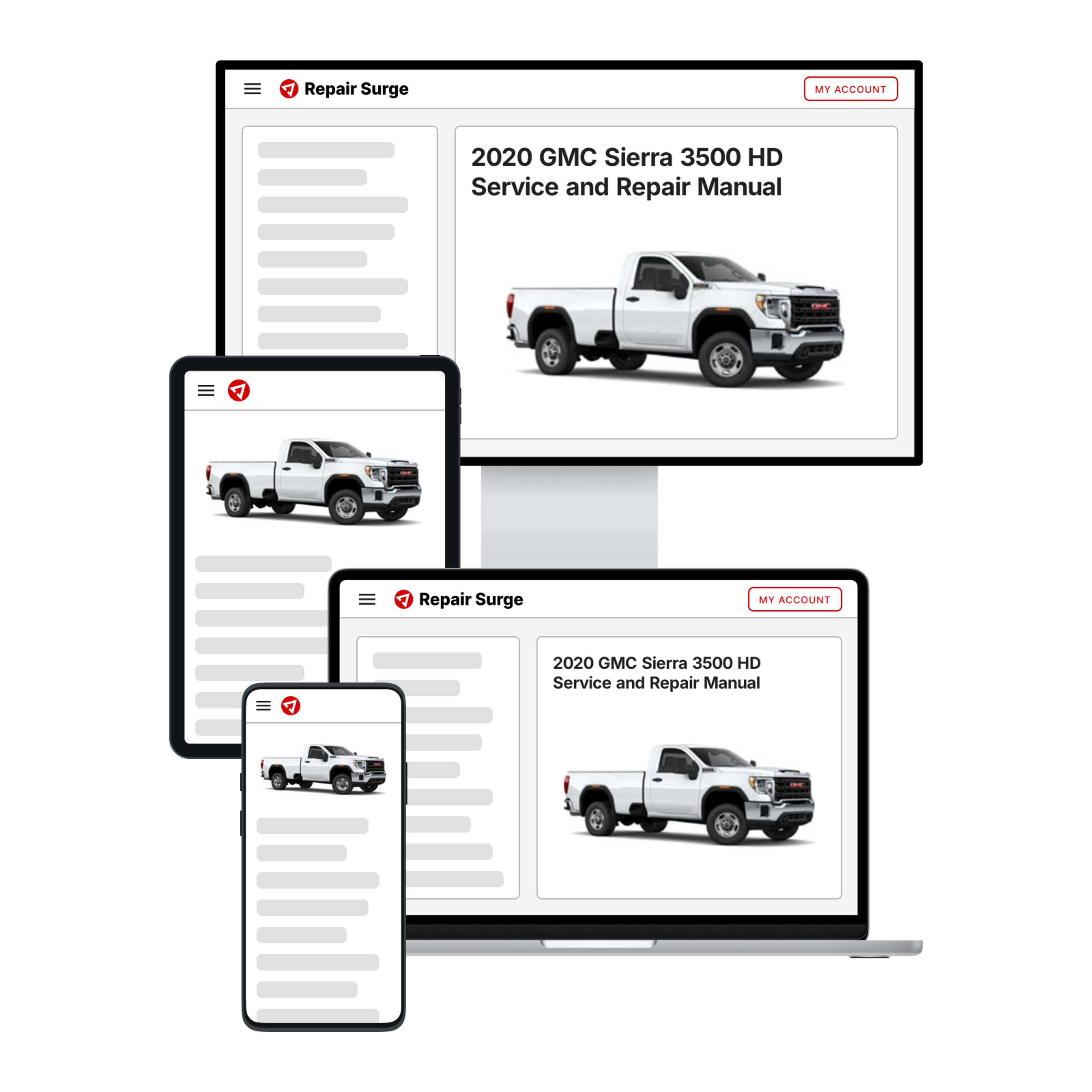 2020 GMC Sierra 3500 HD service and repair manual hero image