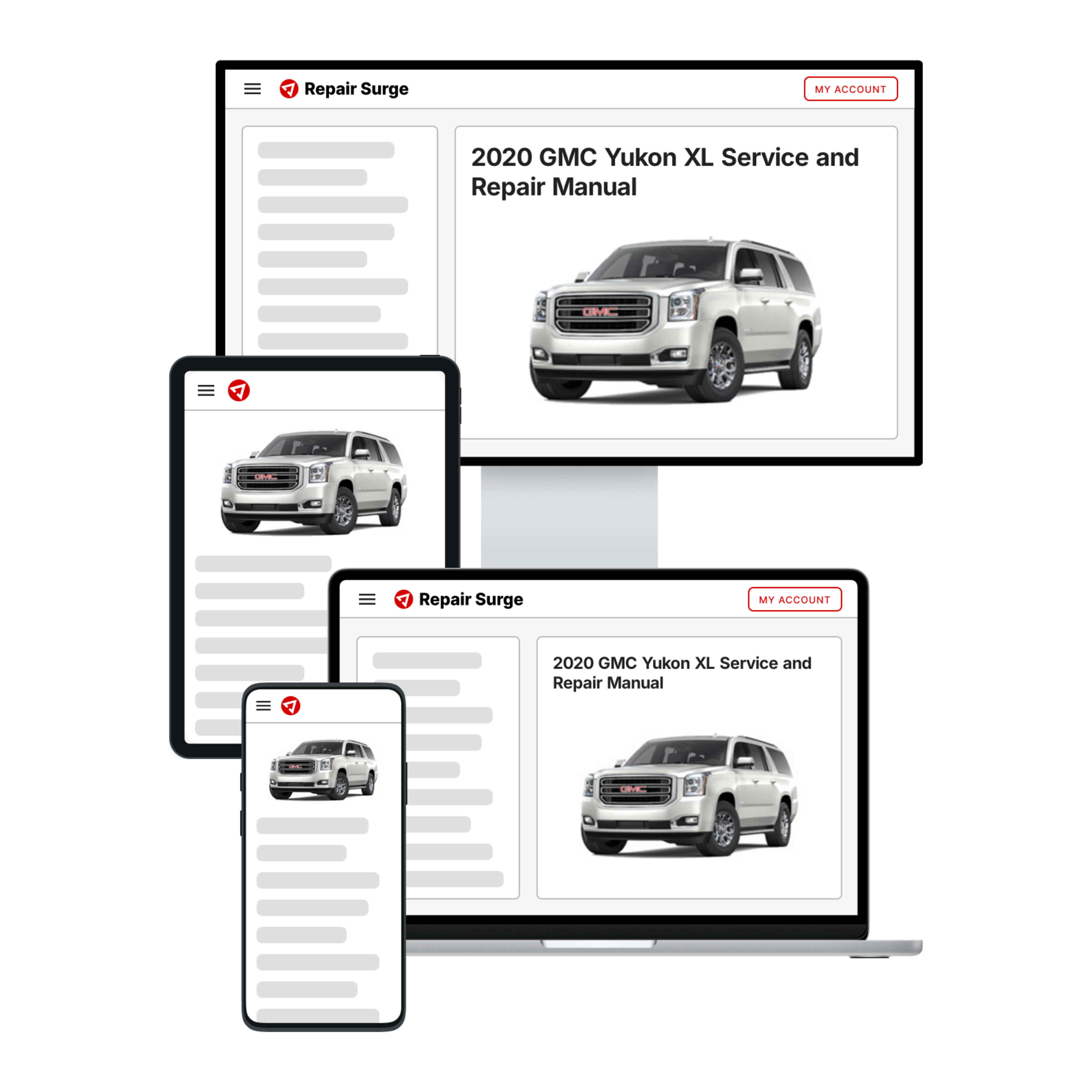2020 GMC Yukon XL service and repair manual hero image
