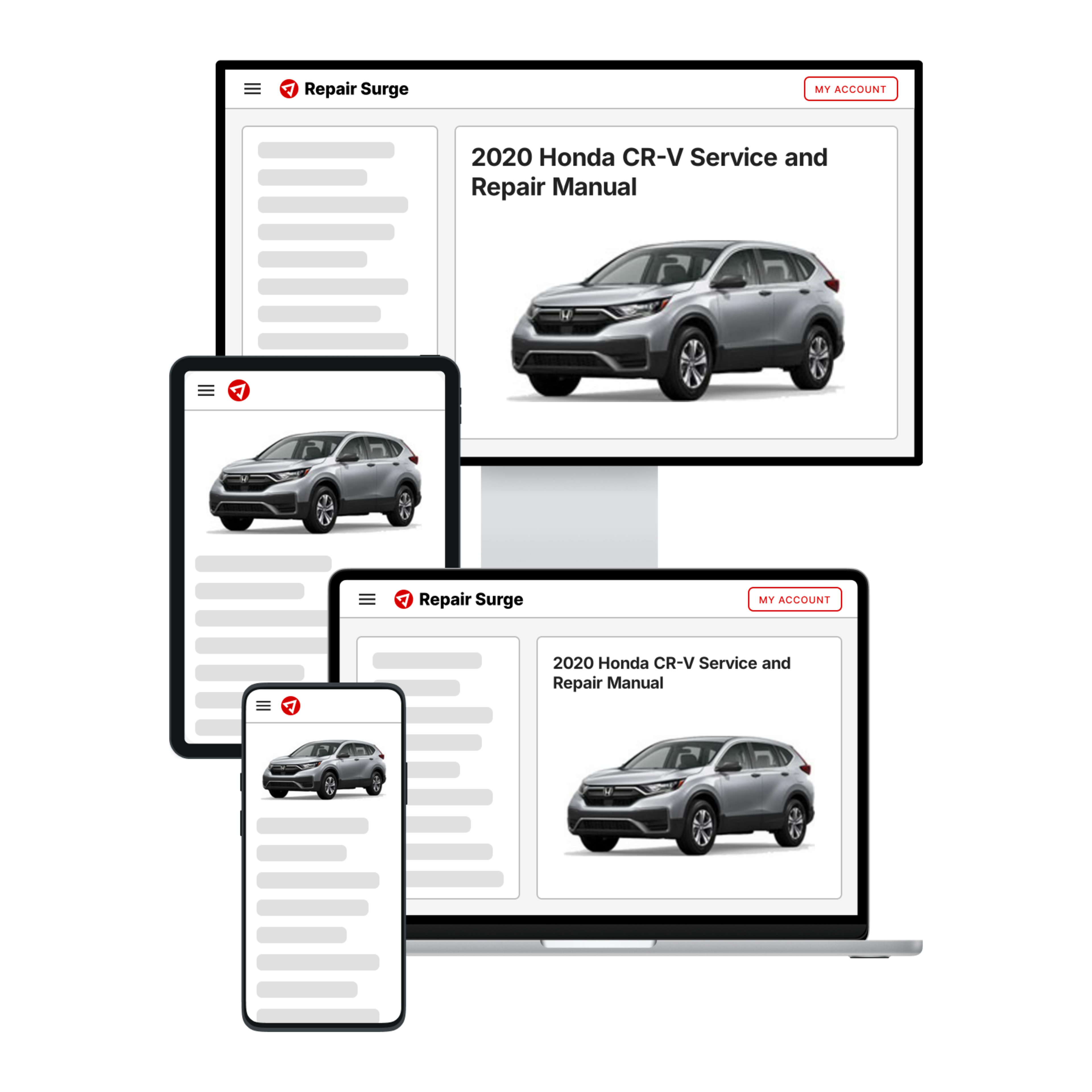 2020 Honda CR-V service and repair manual hero image