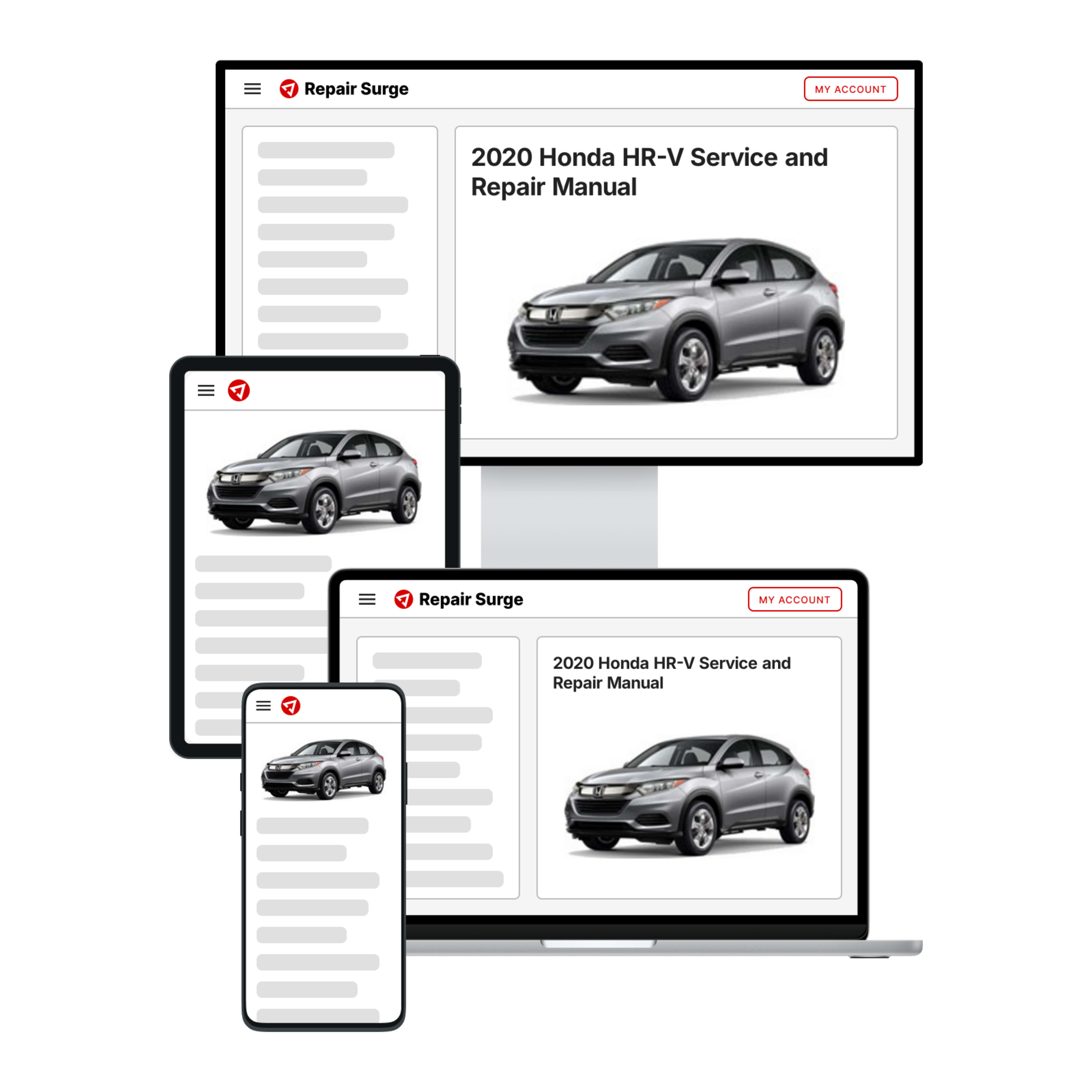 2020 Honda HR-V service and repair manual hero image
