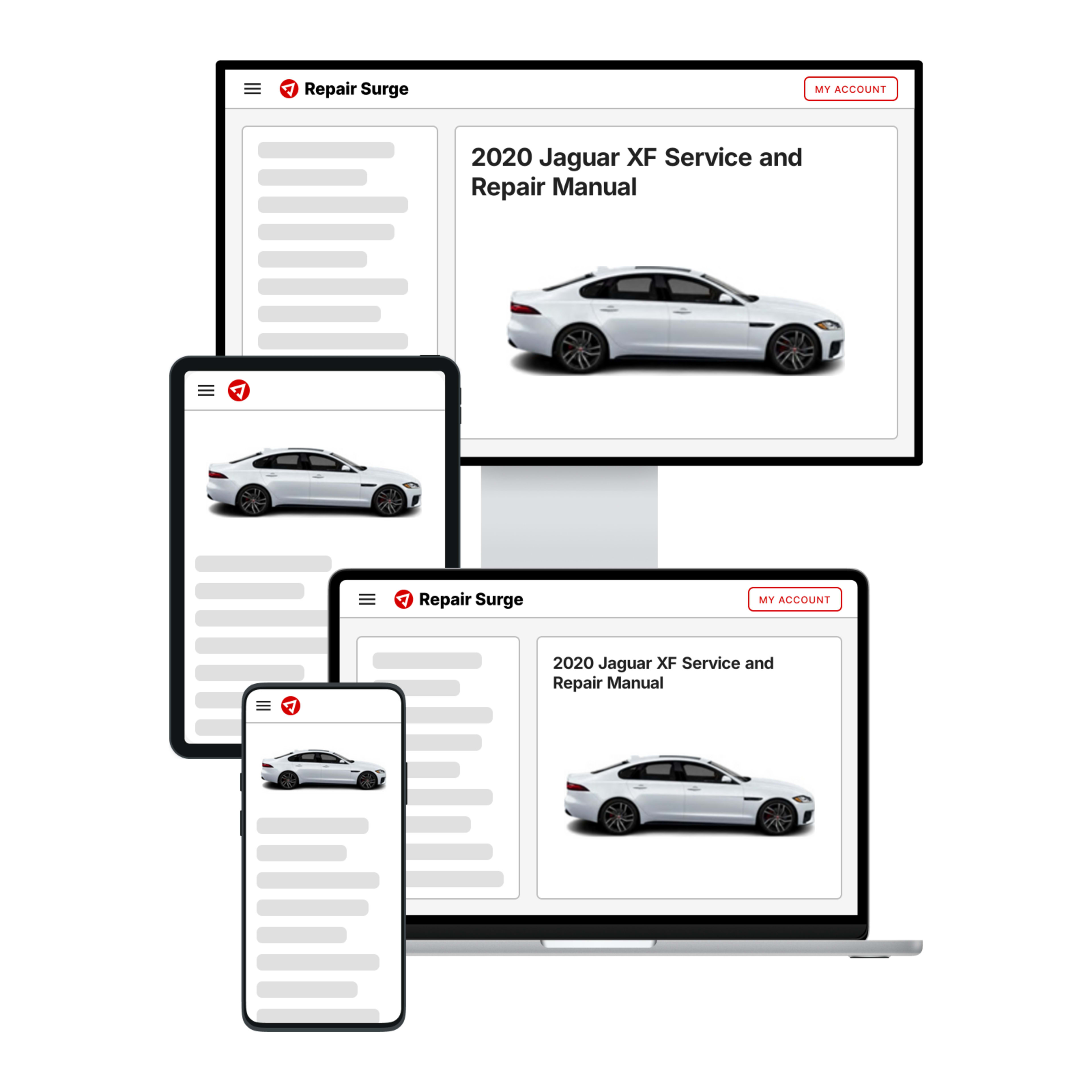 2020 Jaguar XF service and repair manual hero image
