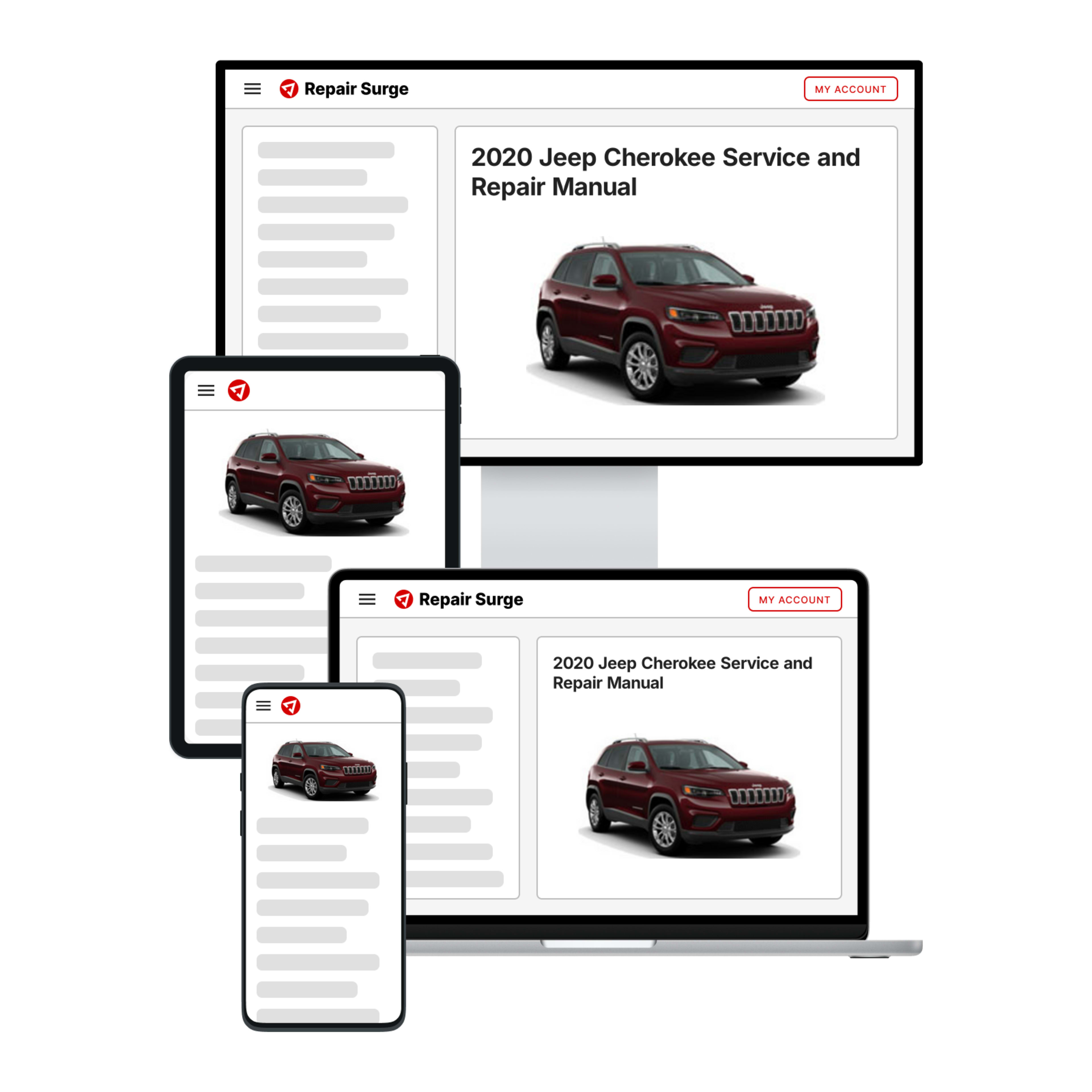 2020 Jeep Cherokee service and repair manual hero image