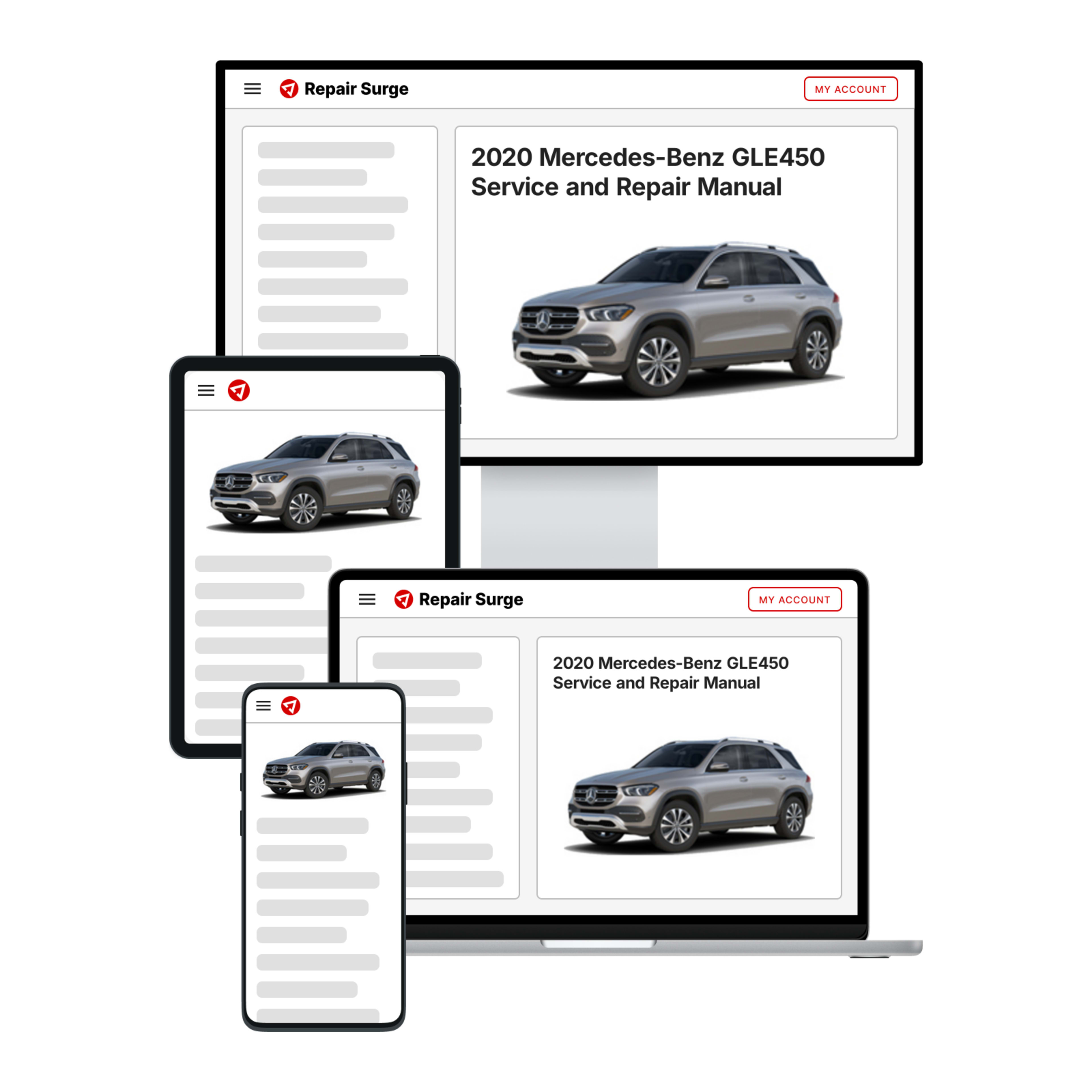 2020 Mercedes-Benz GLE450 service and repair manual hero image