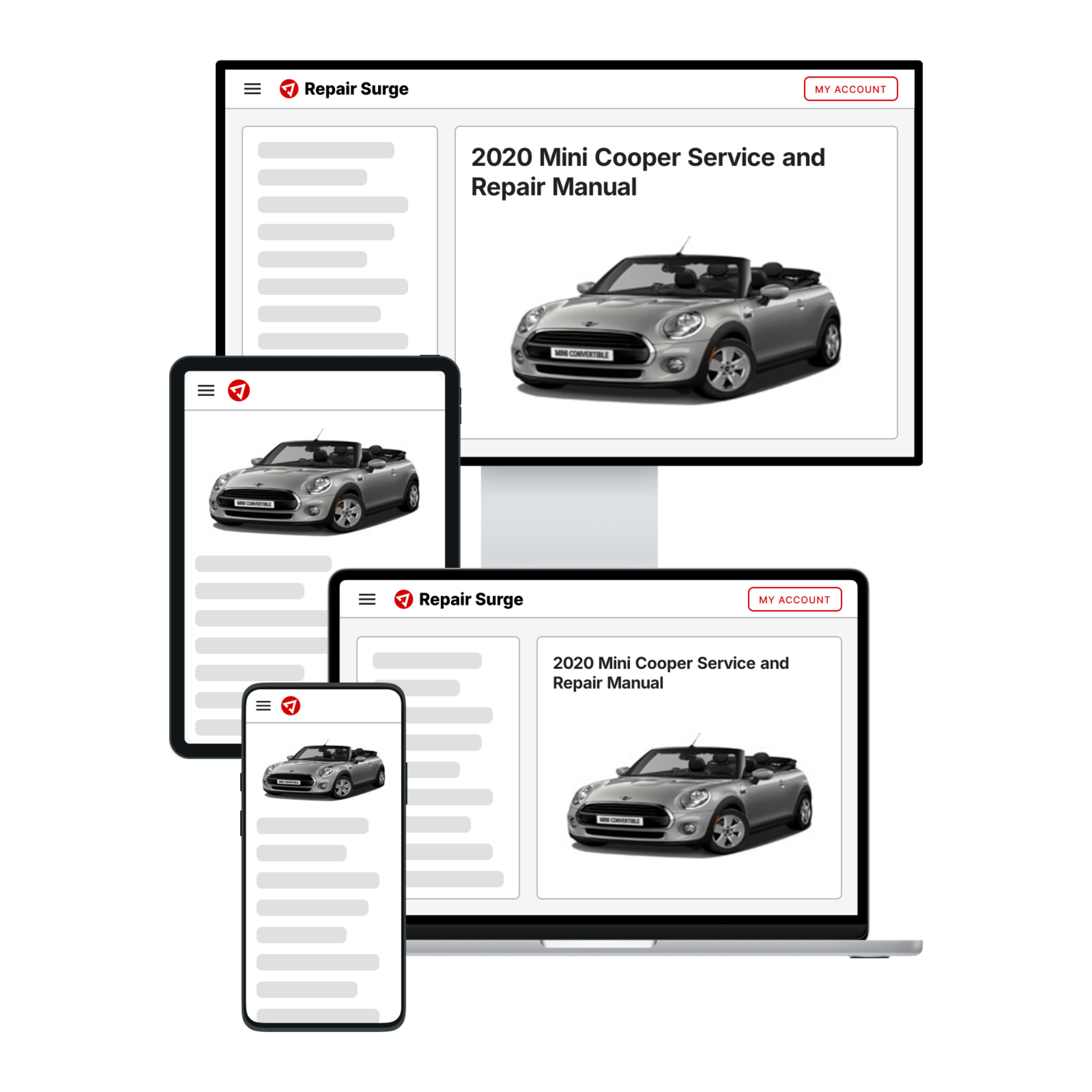 2020 Mini Cooper service and repair manual hero image