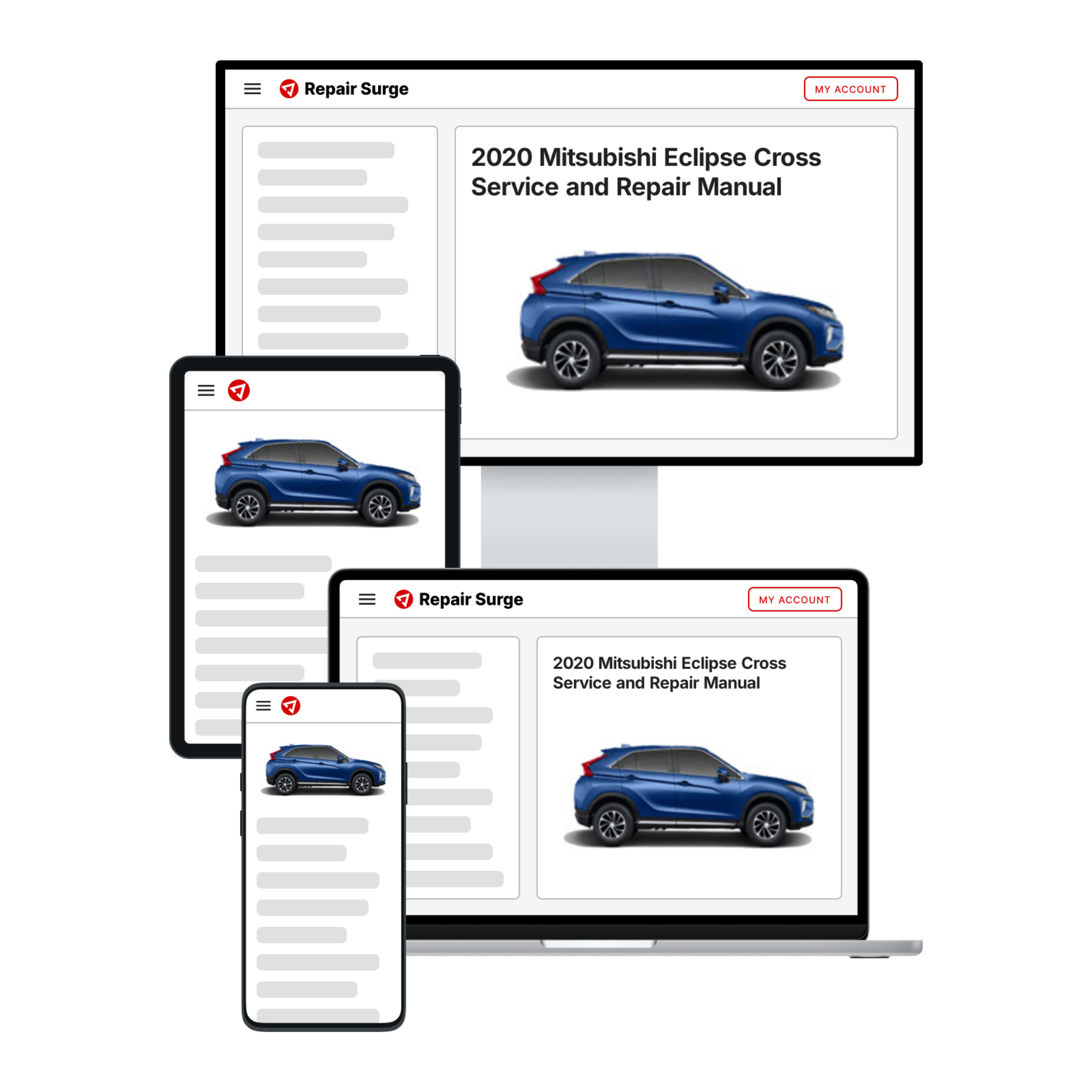 2020 Mitsubishi Eclipse Cross service and repair manual hero image