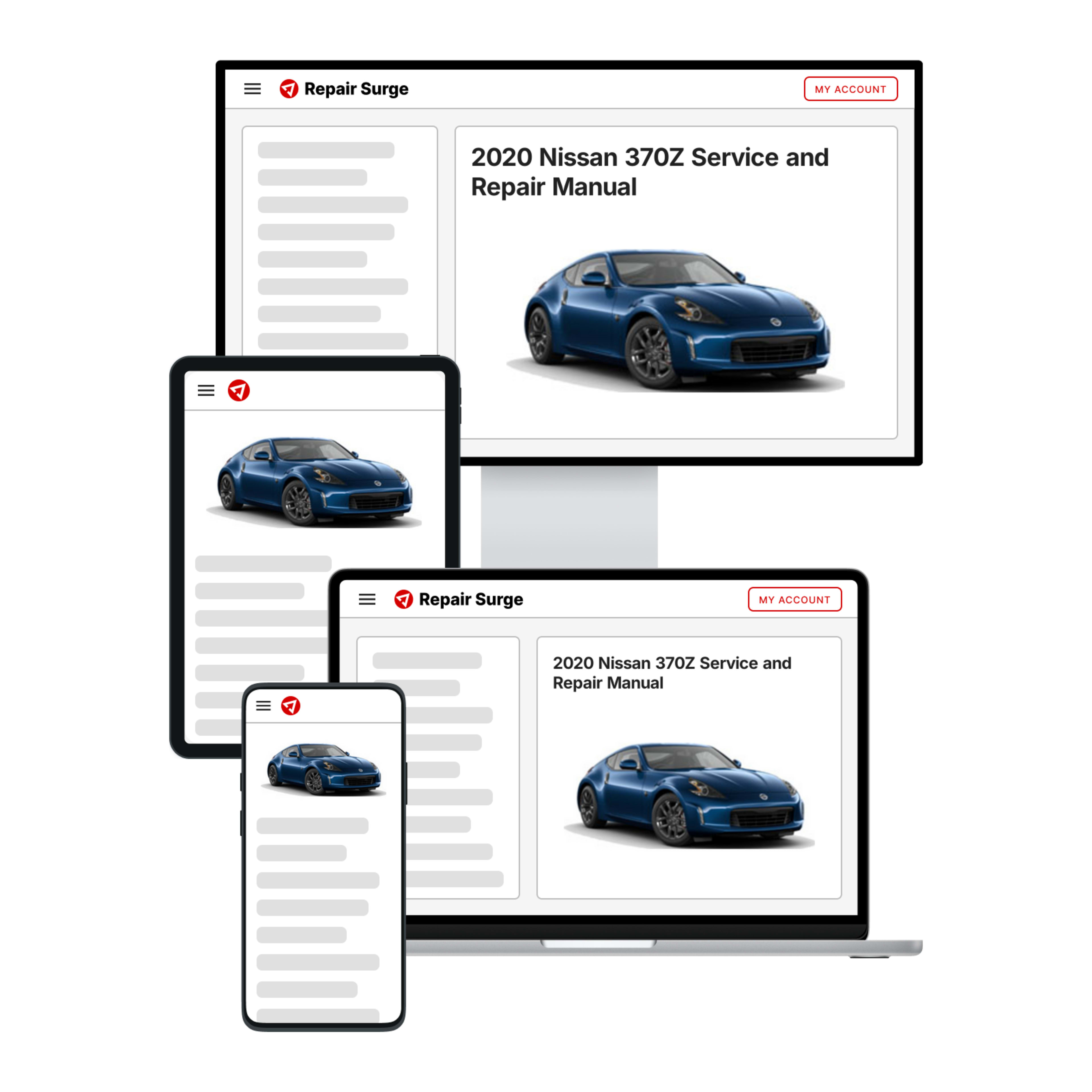 2020 Nissan 370Z service and repair manual hero image