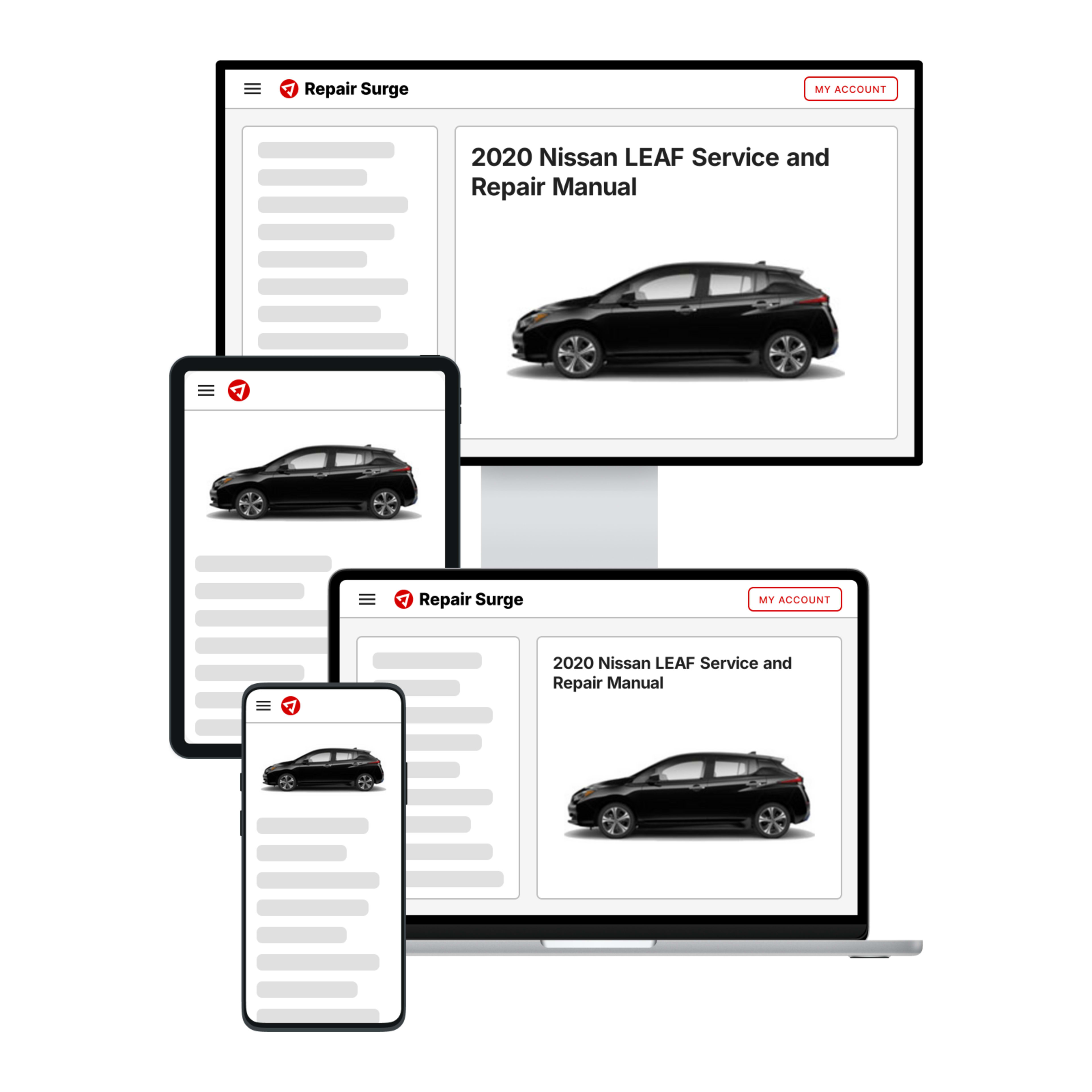 2020 Nissan LEAF service and repair manual hero image