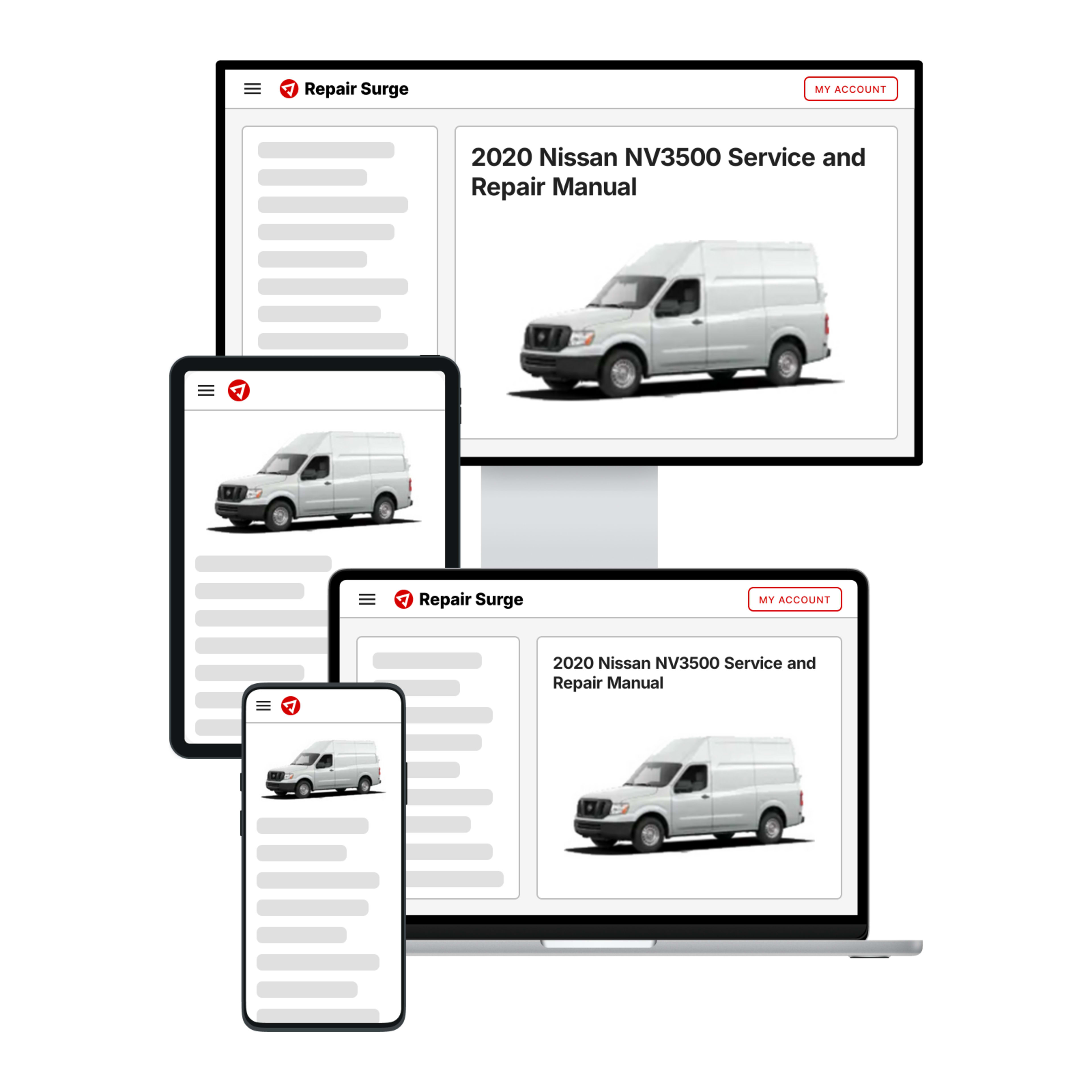 2020 Nissan NV3500 service and repair manual hero image