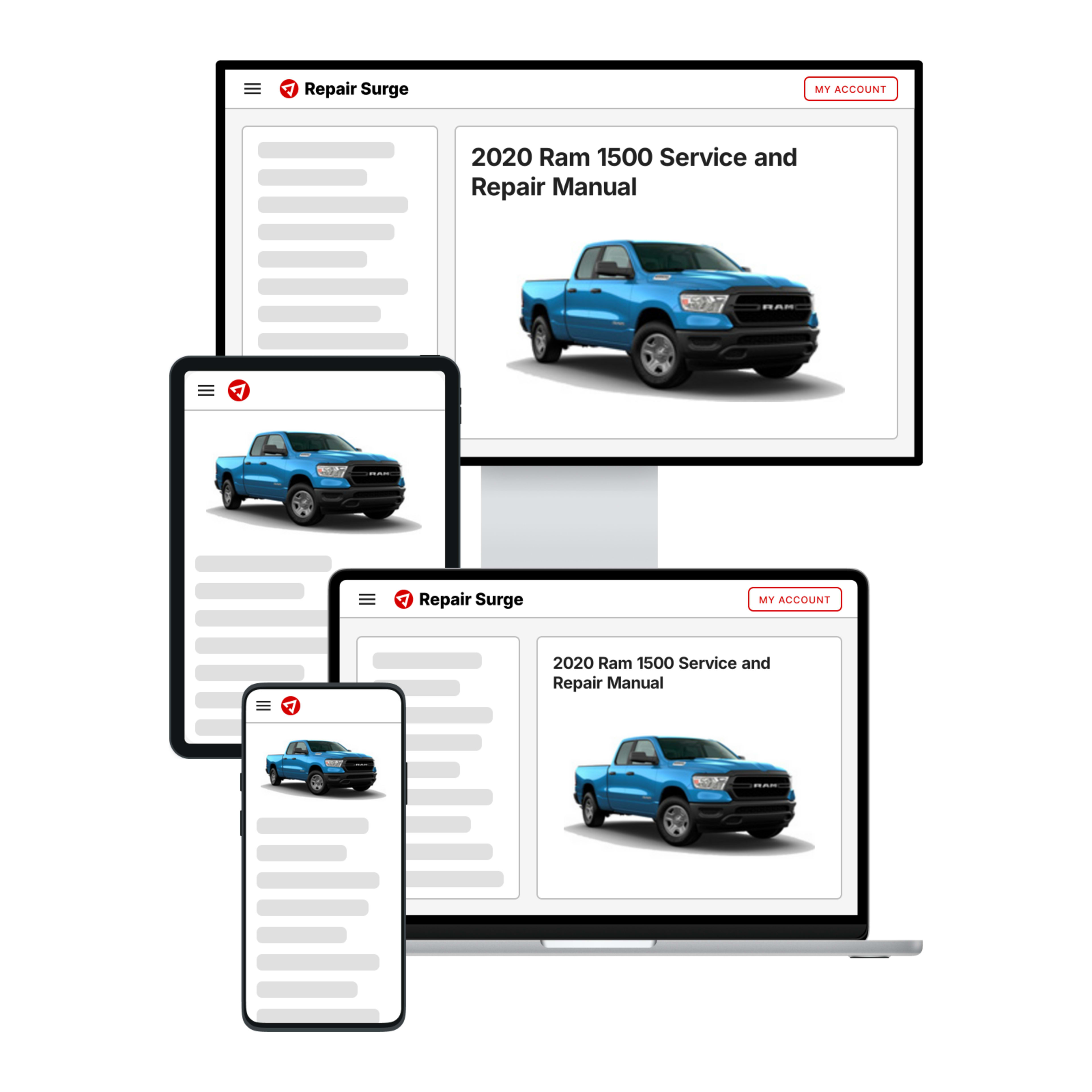 2020 Ram 1500 service and repair manual hero image