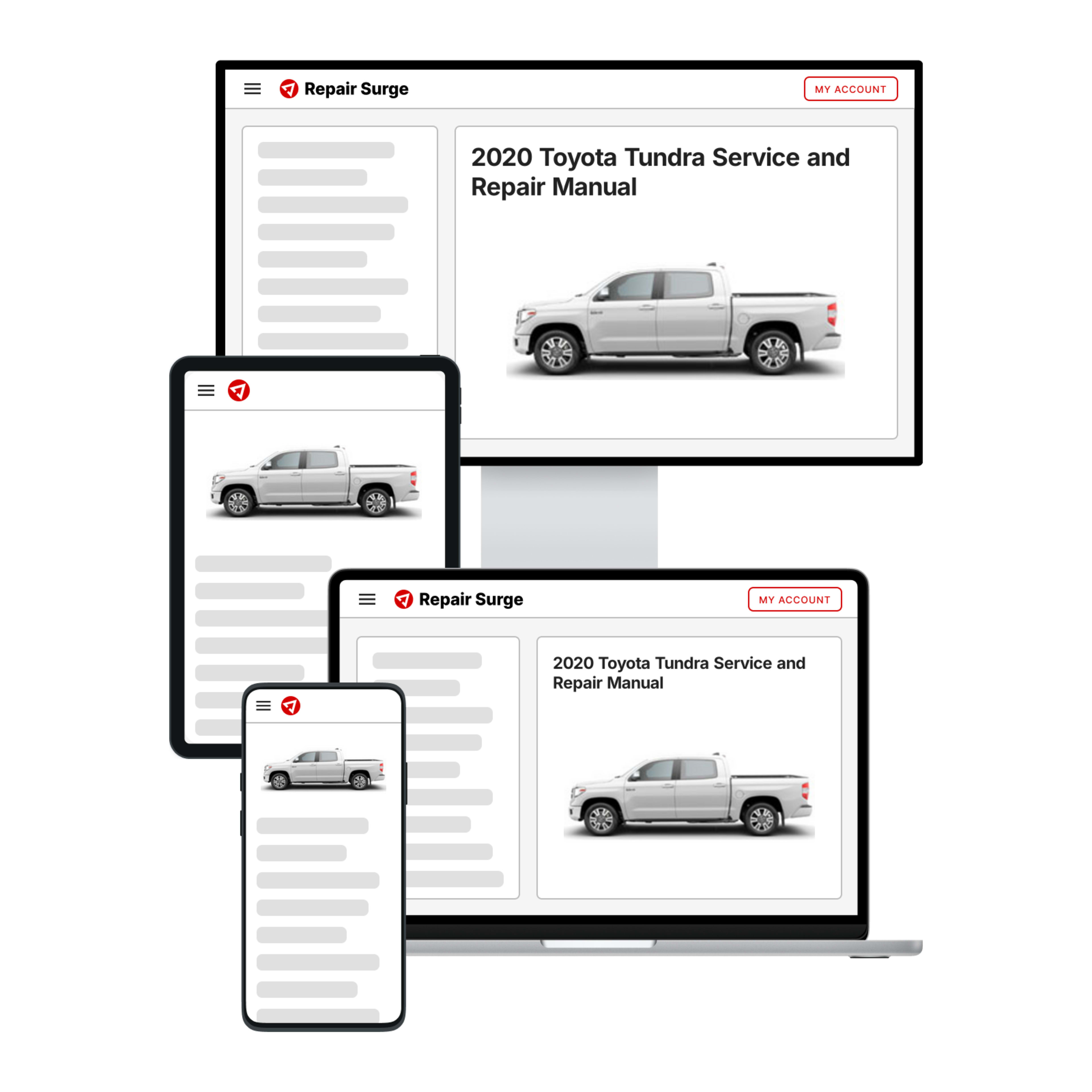 2020 Toyota Tundra service and repair manual hero image