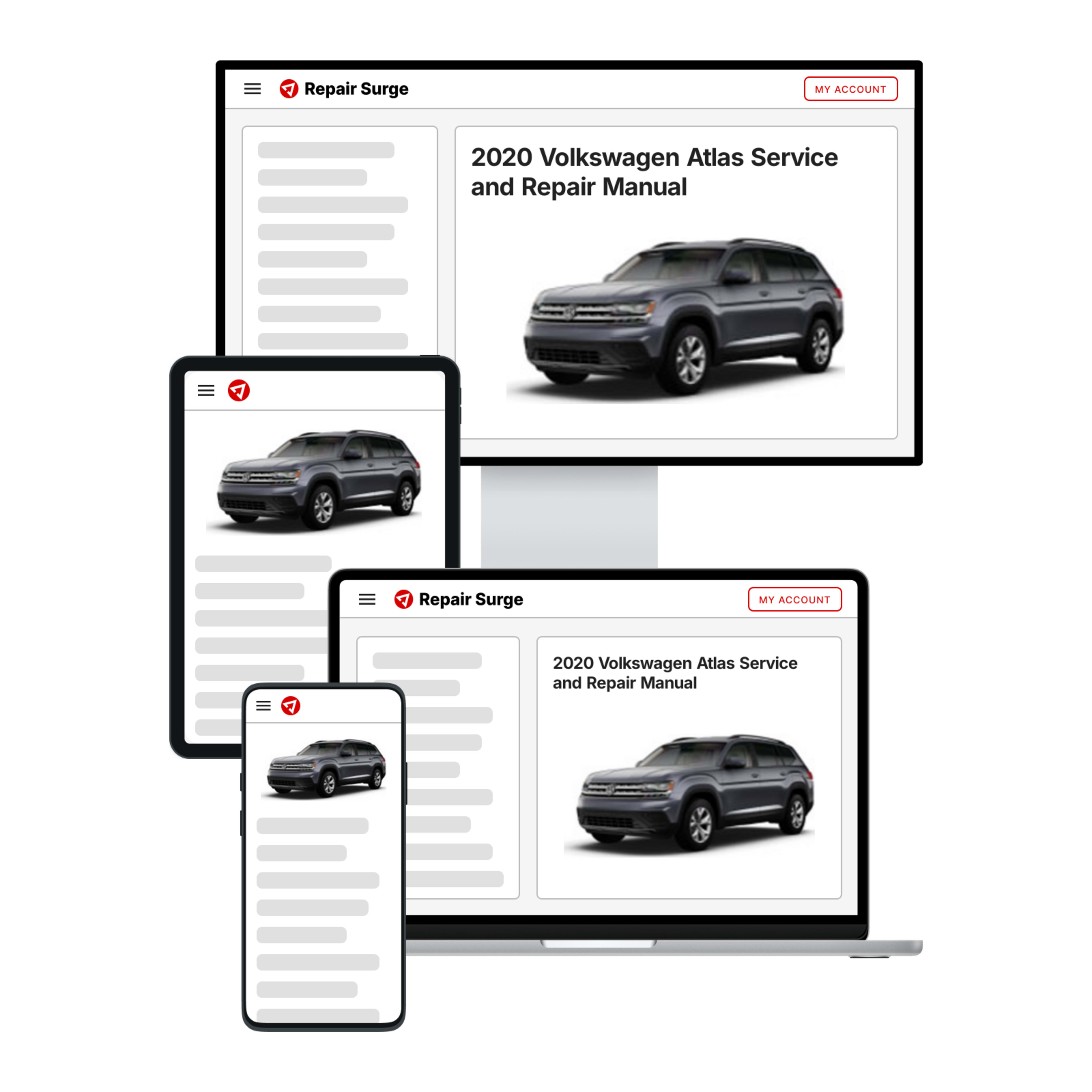 2020 Volkswagen Atlas service and repair manual hero image