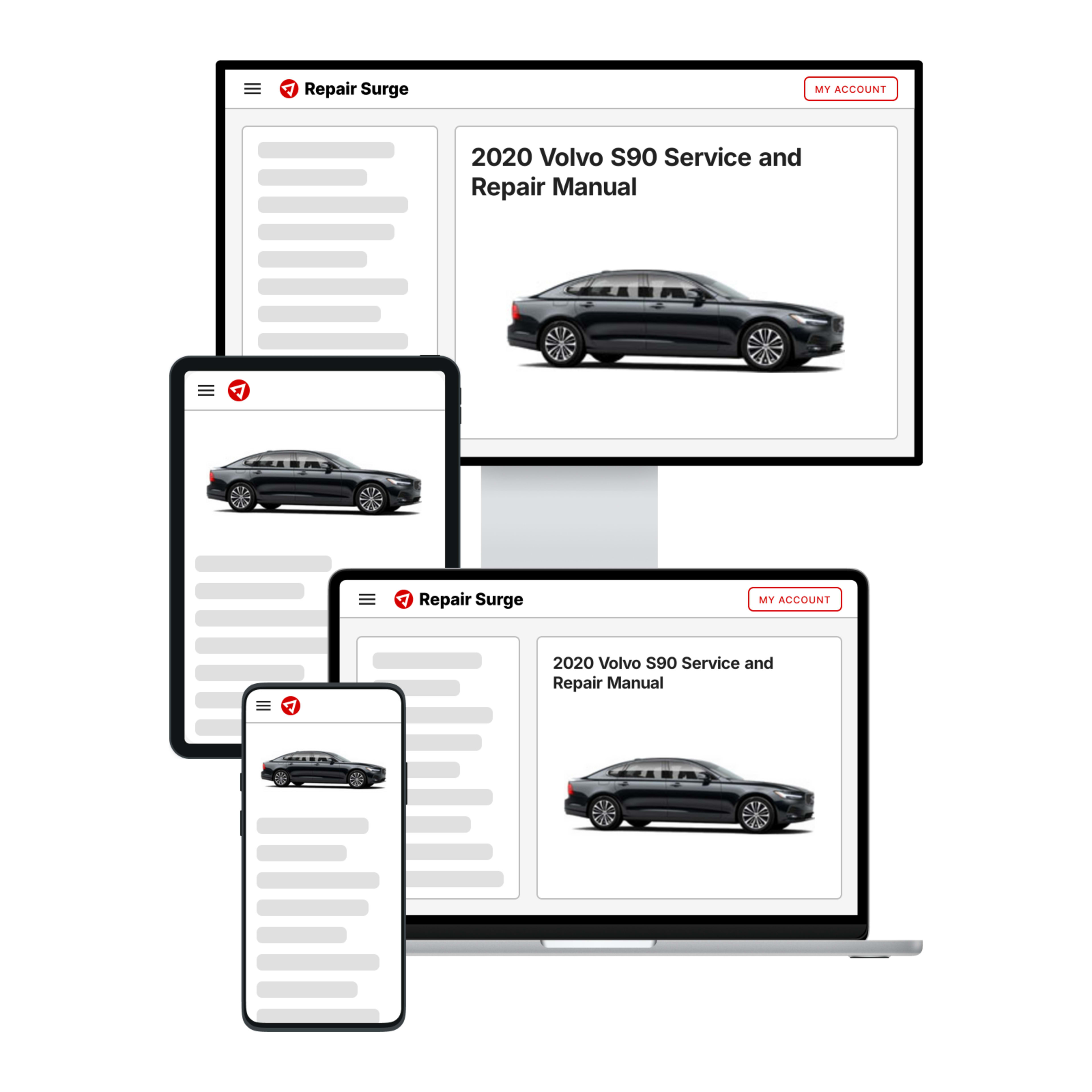 2020 Volvo S90 service and repair manual hero image