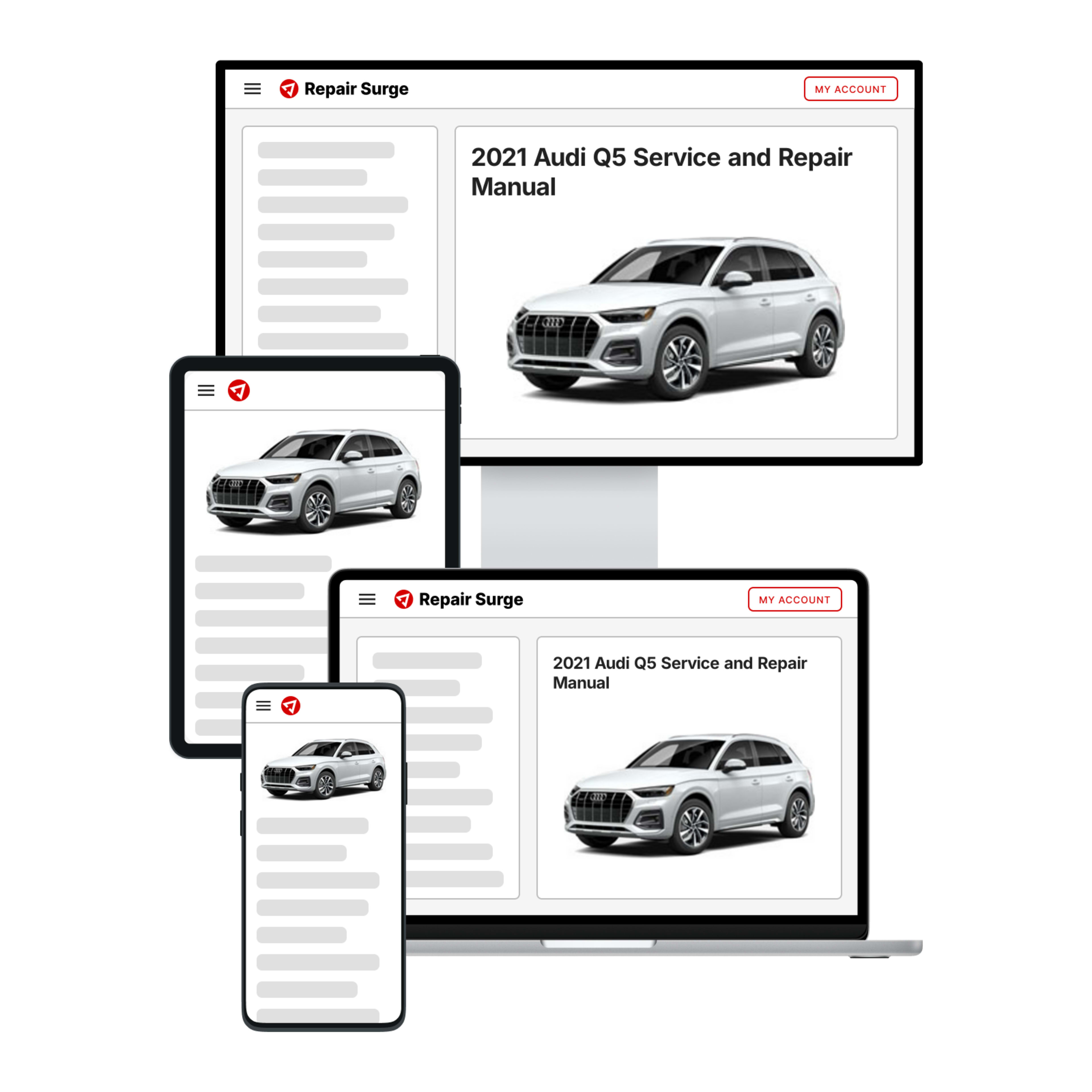 2021 Audi Q5 service and repair manual hero image
