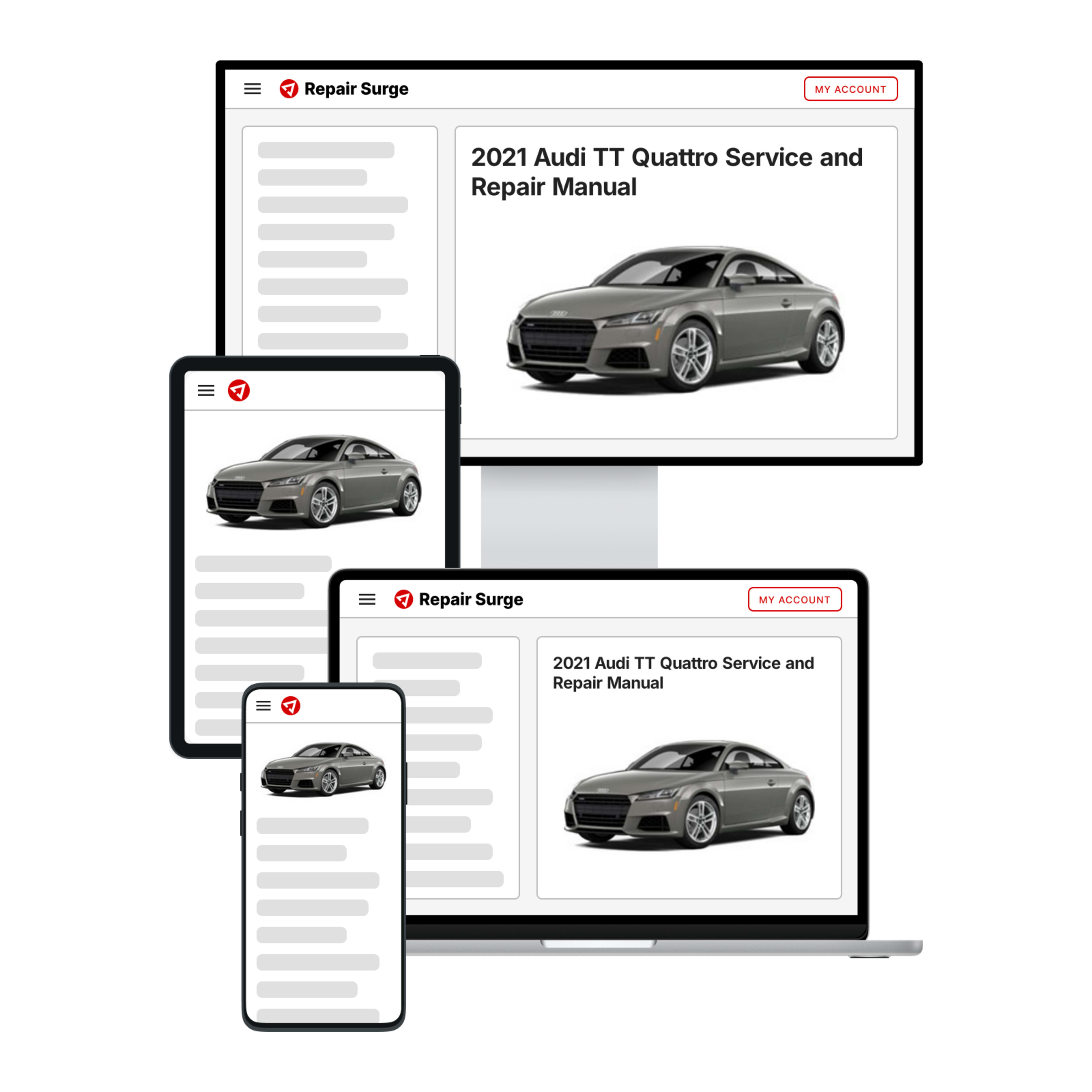 2021 Audi TT Quattro service and repair manual hero image