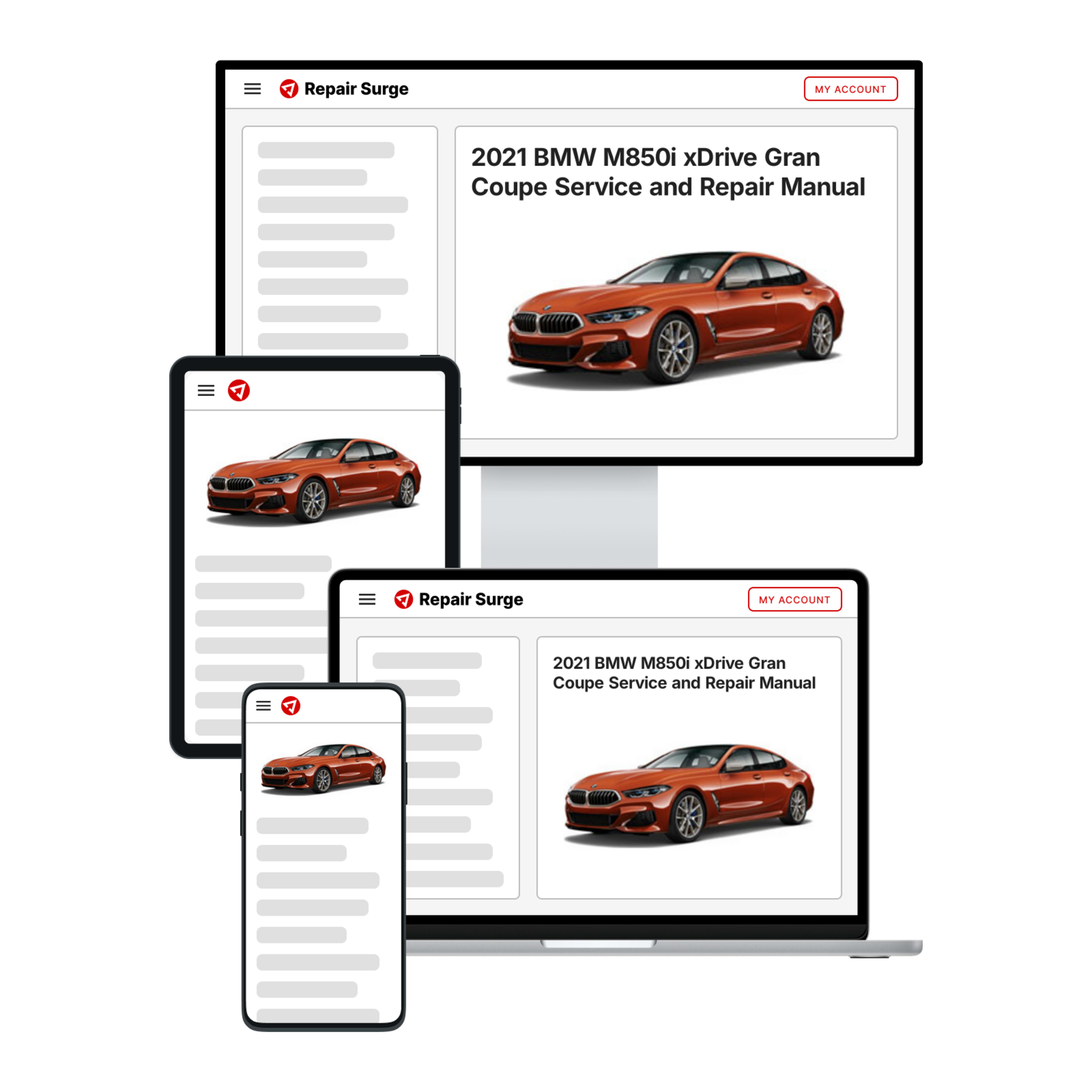 2021 BMW M850i xDrive Gran Coupe service and repair manual hero image