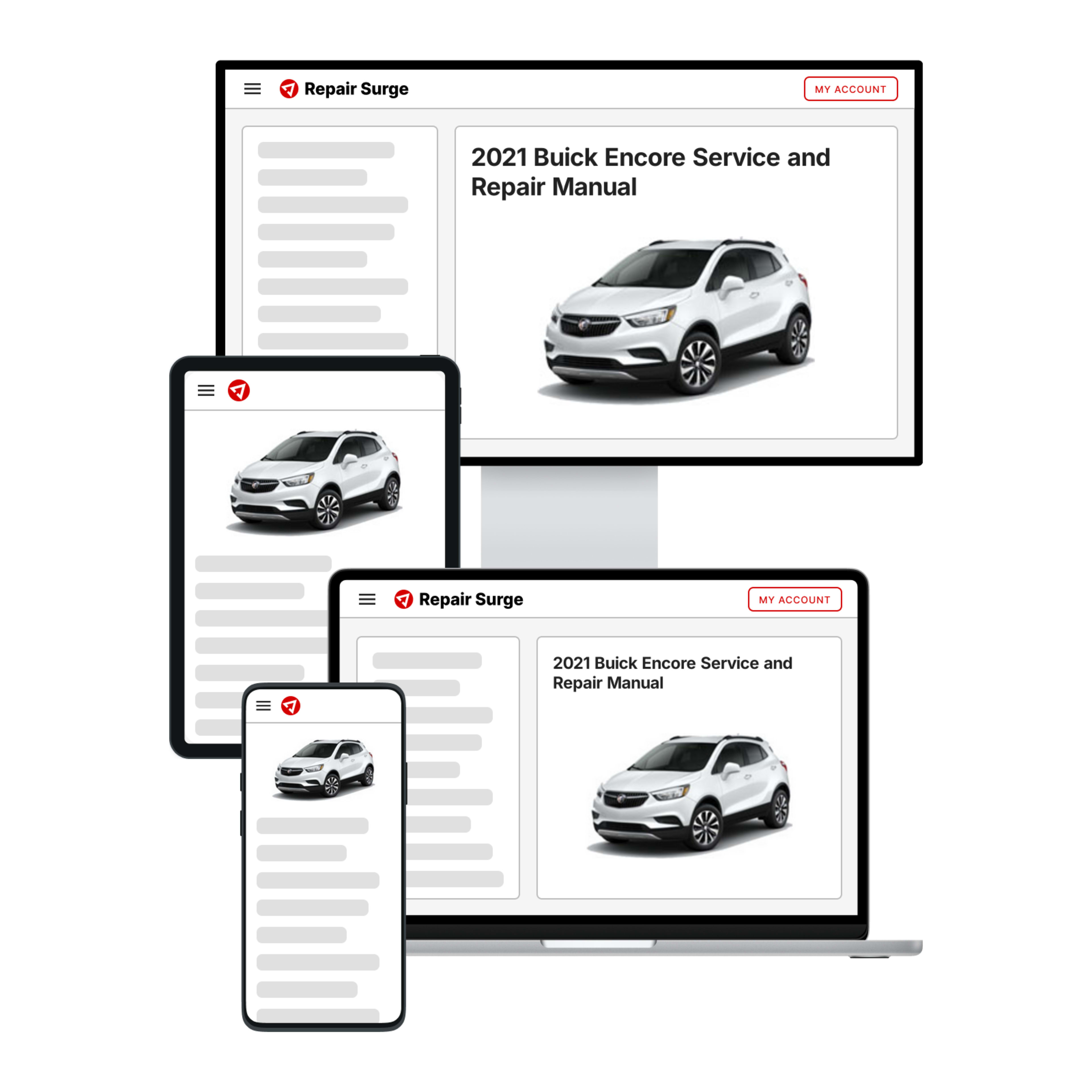 2021 Buick Encore service and repair manual hero image