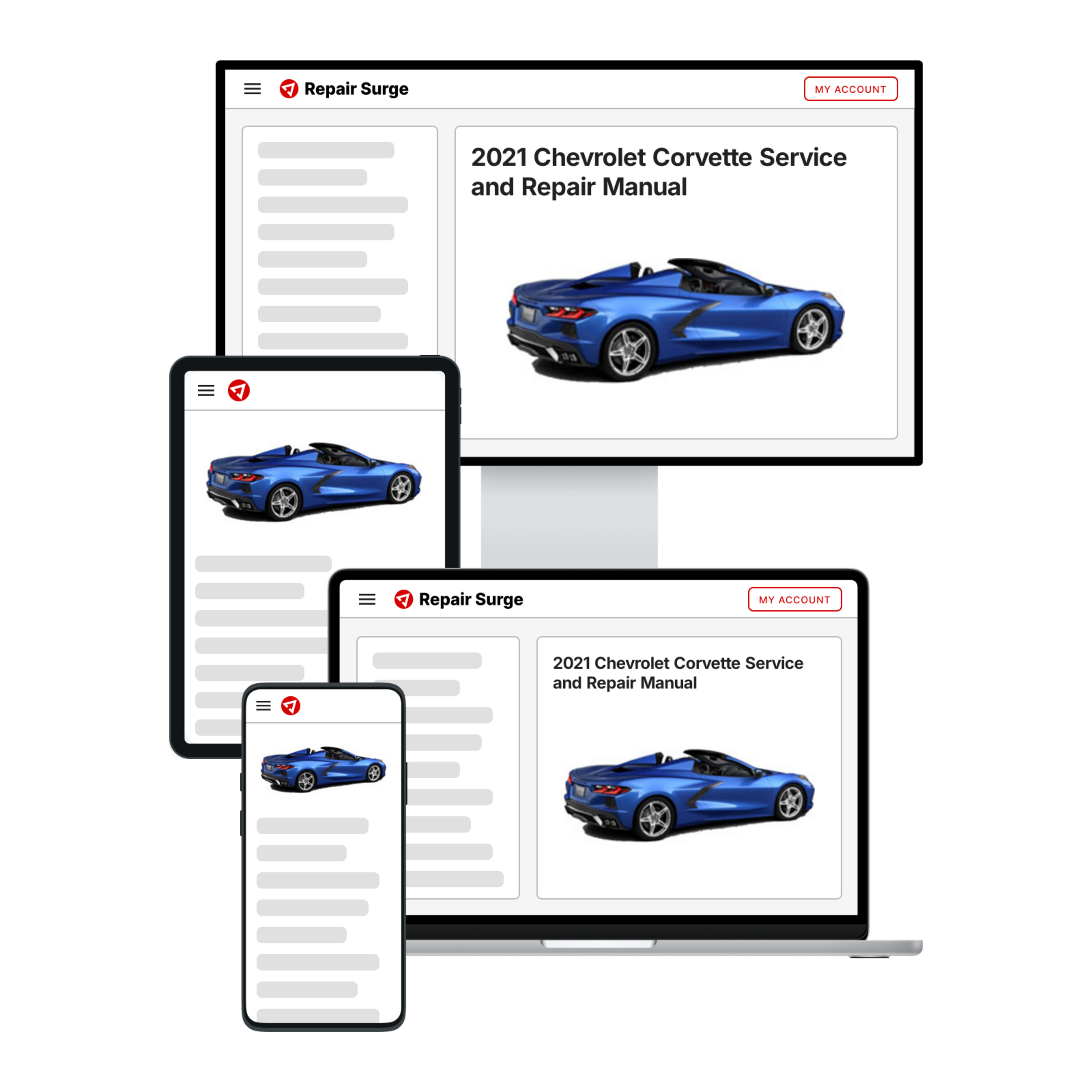 2021 Chevrolet Corvette service and repair manual hero image
