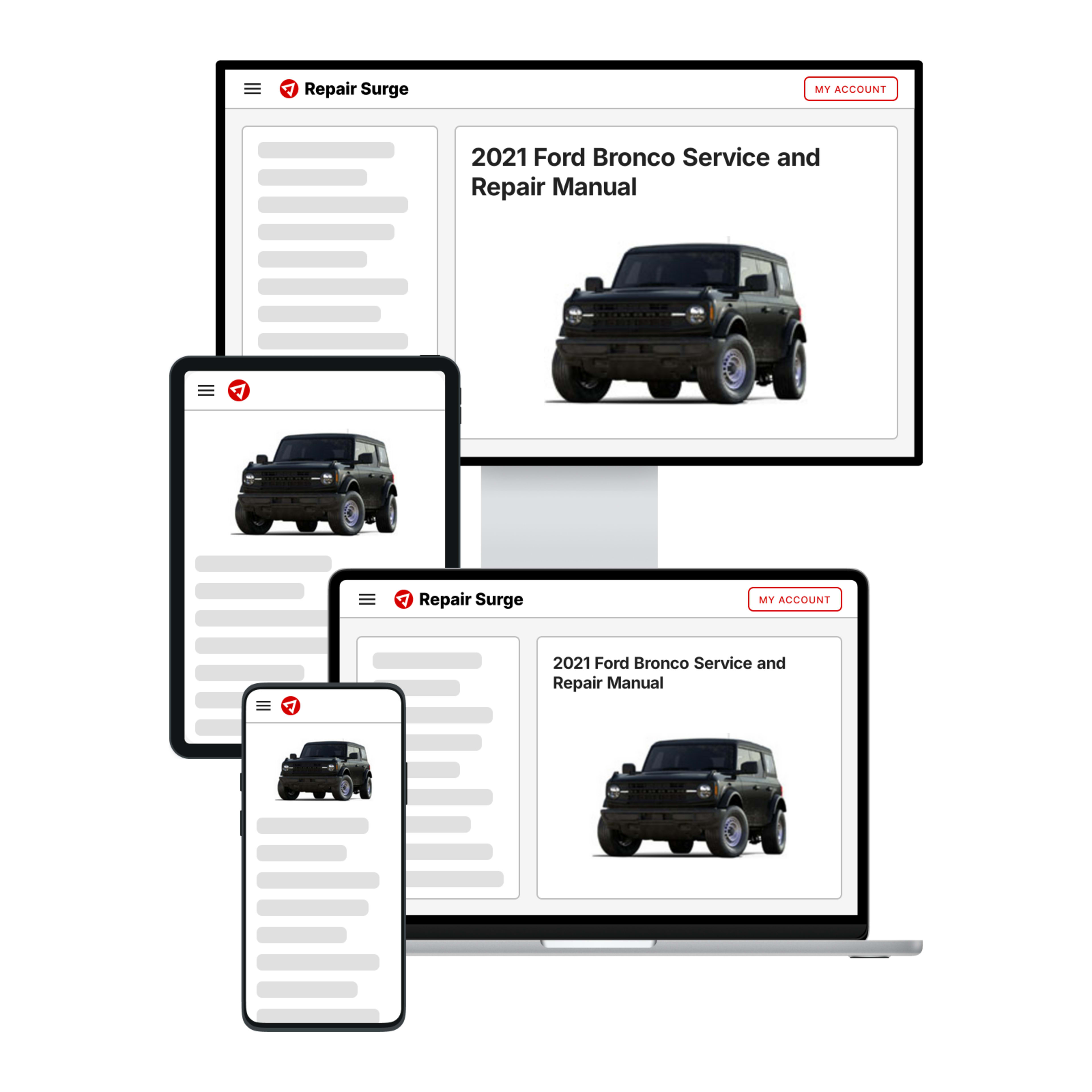 2021 Ford Bronco service and repair manual hero image