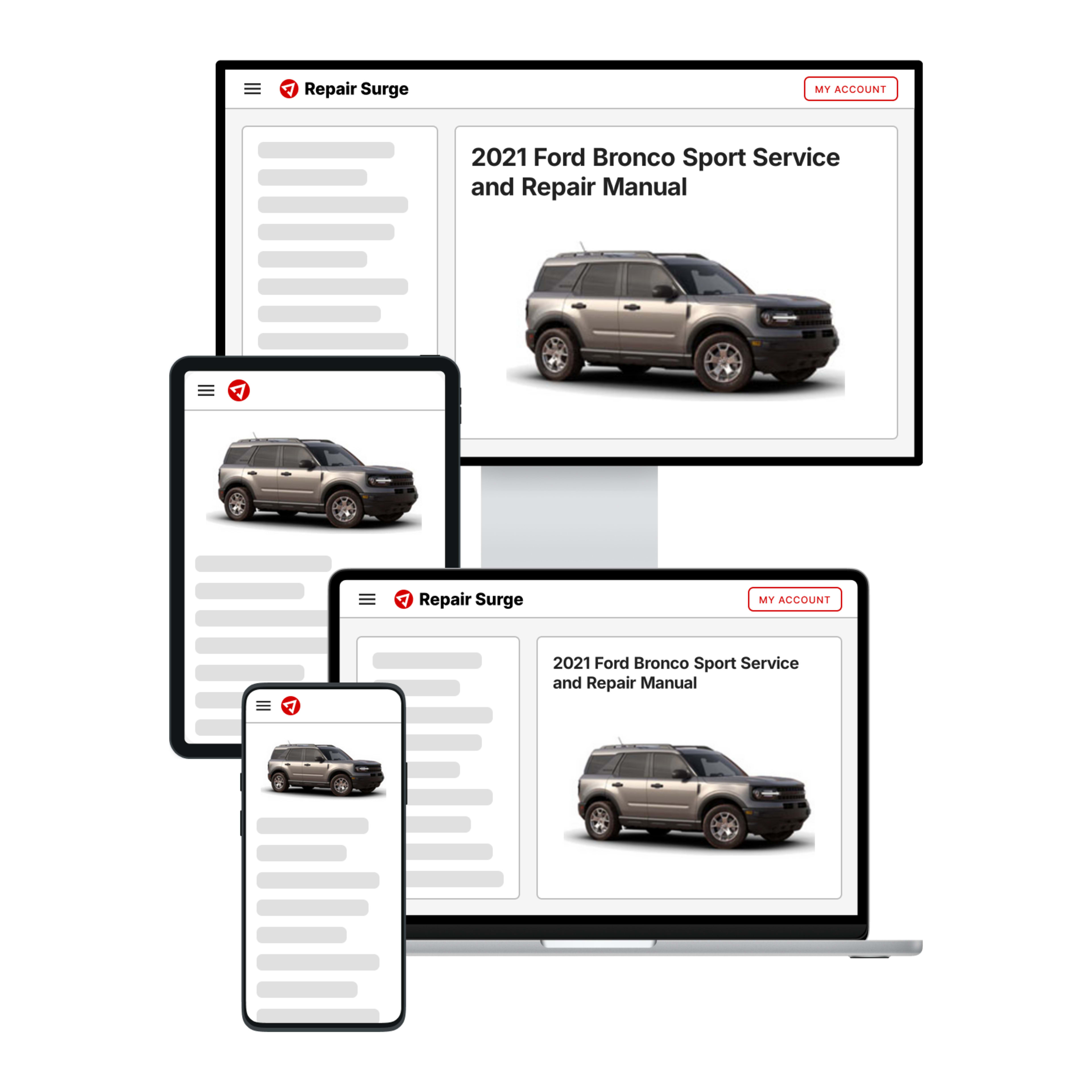 2021 Ford Bronco Sport service and repair manual hero image