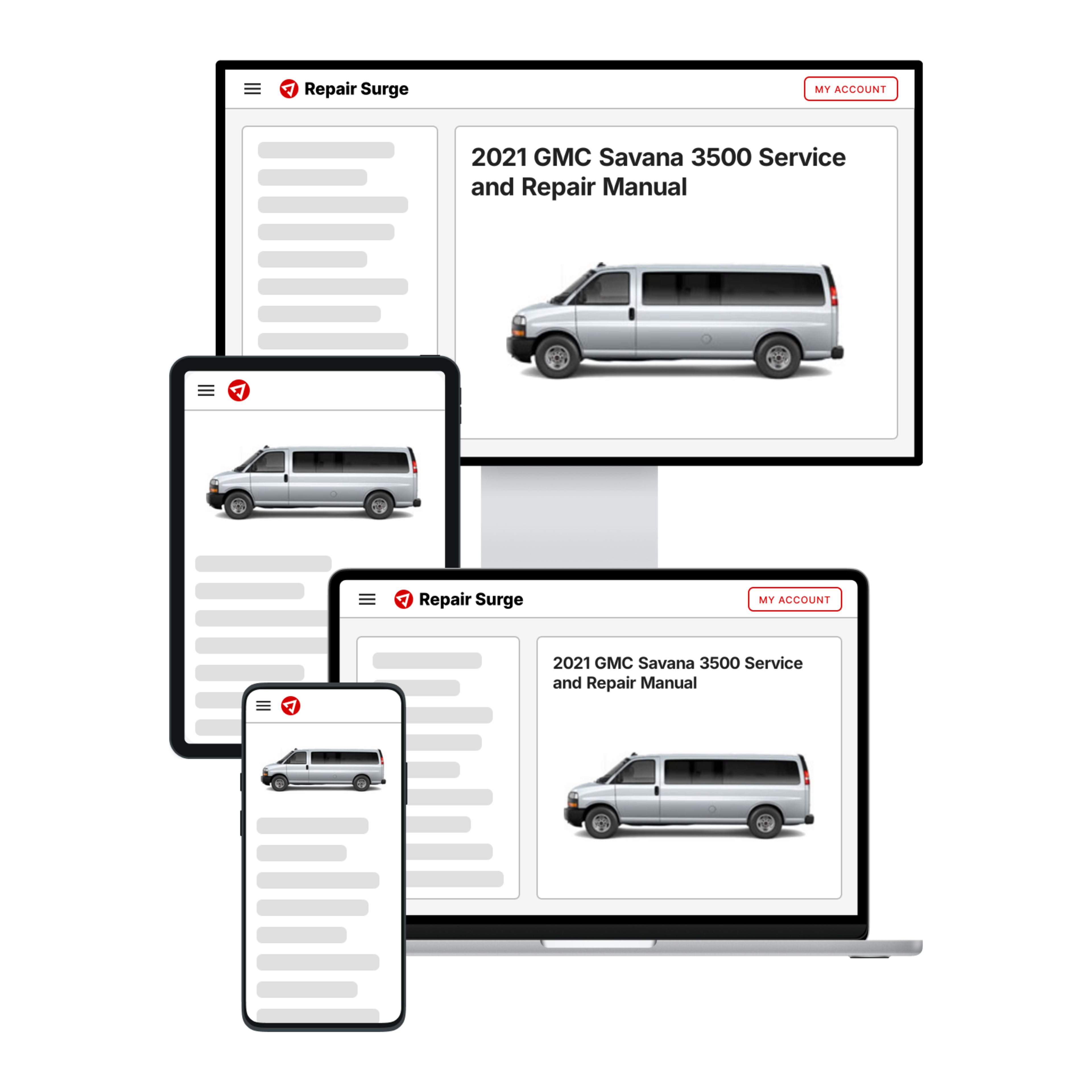 2021 GMC Savana 3500 service and repair manual hero image