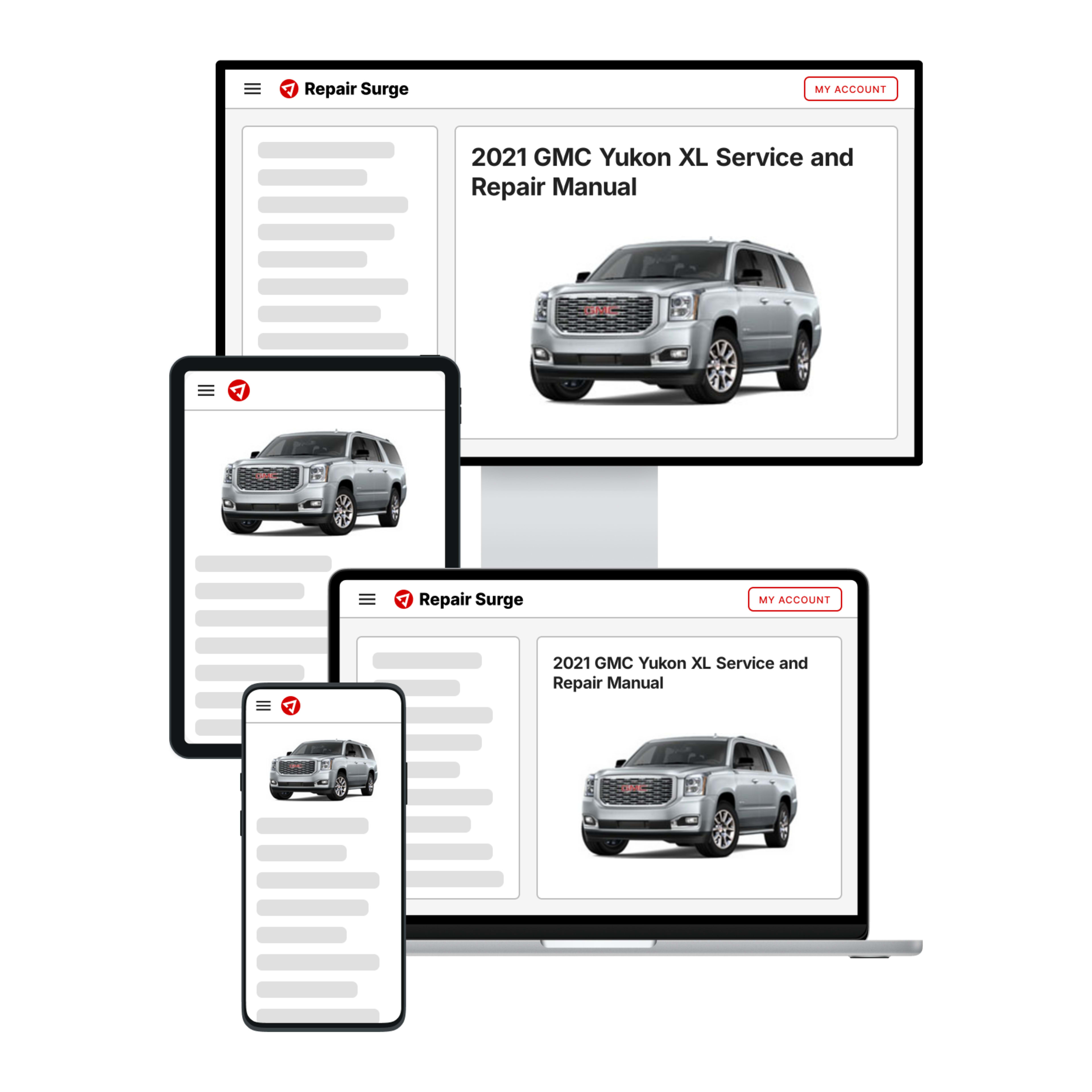 2021 GMC Yukon XL service and repair manual hero image
