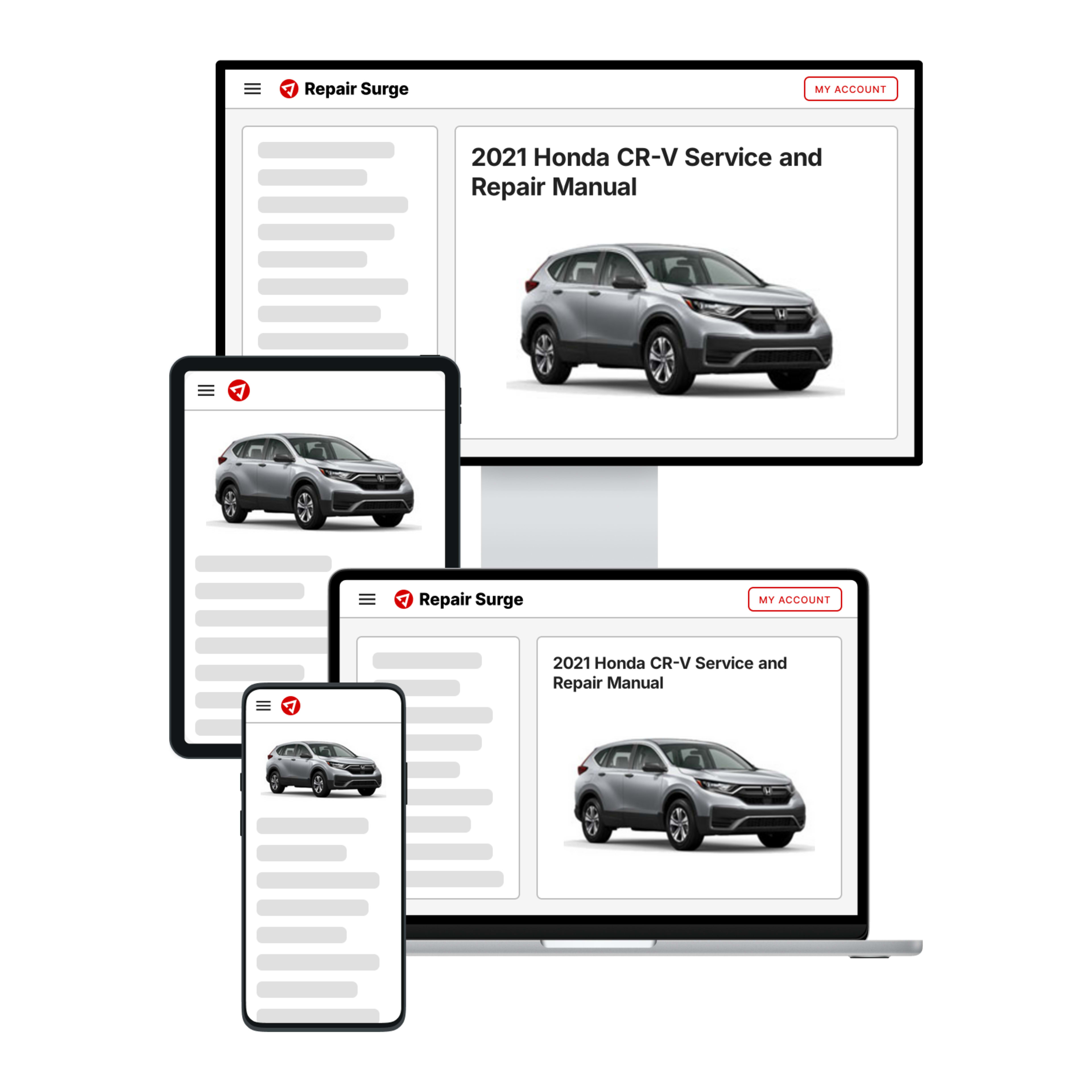 2021 Honda CR-V service and repair manual hero image