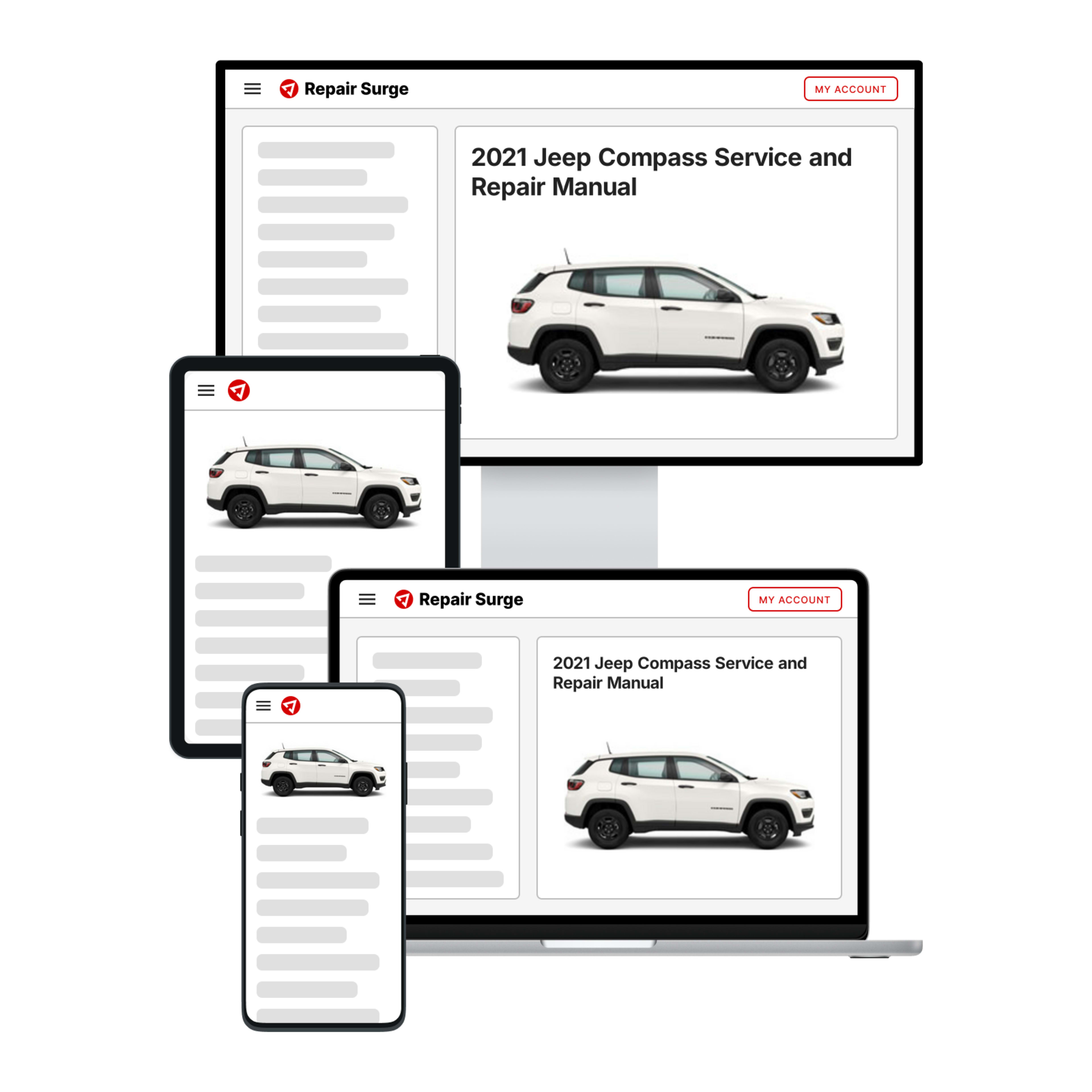 2021 Jeep Compass service and repair manual hero image