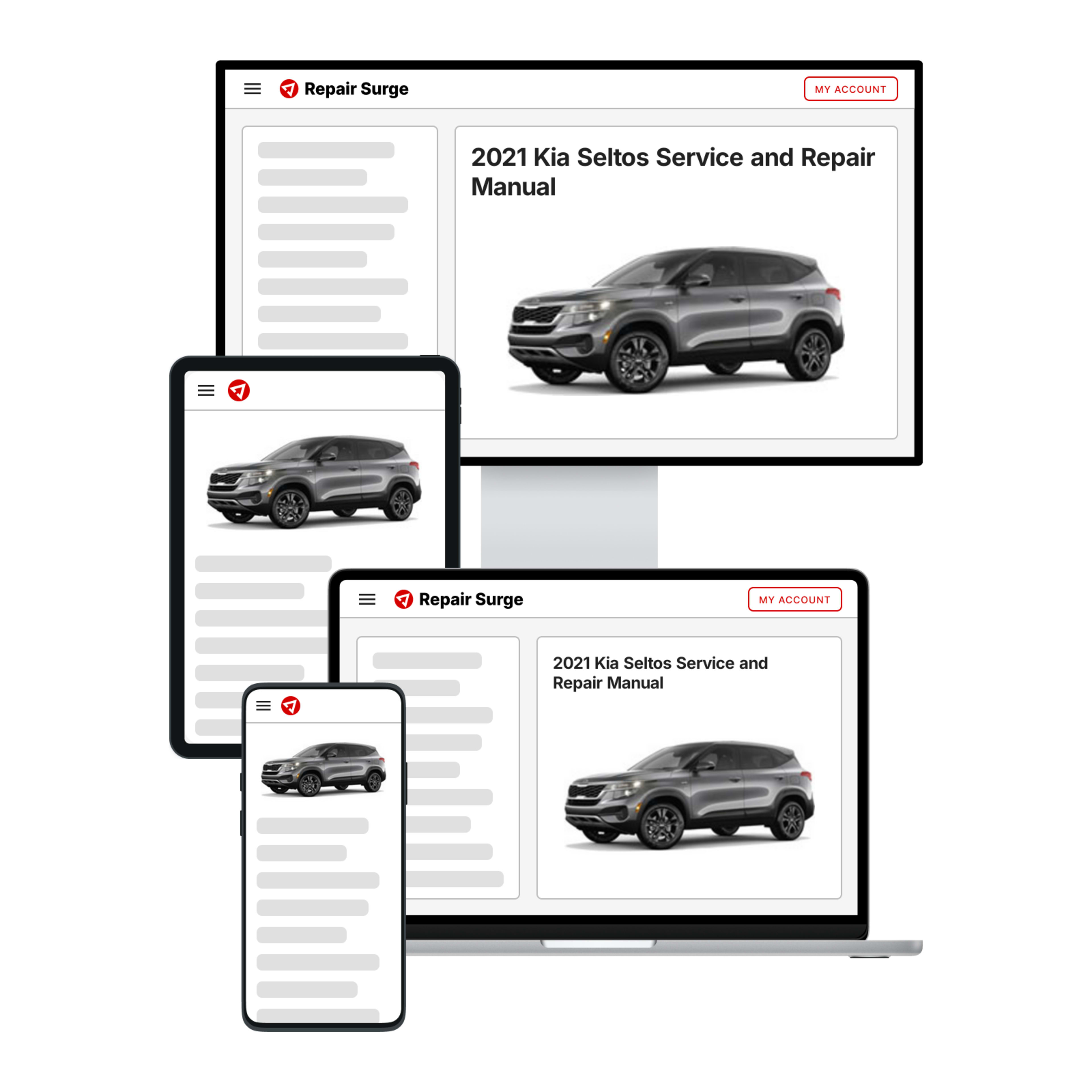 2021 Kia Seltos service and repair manual hero image