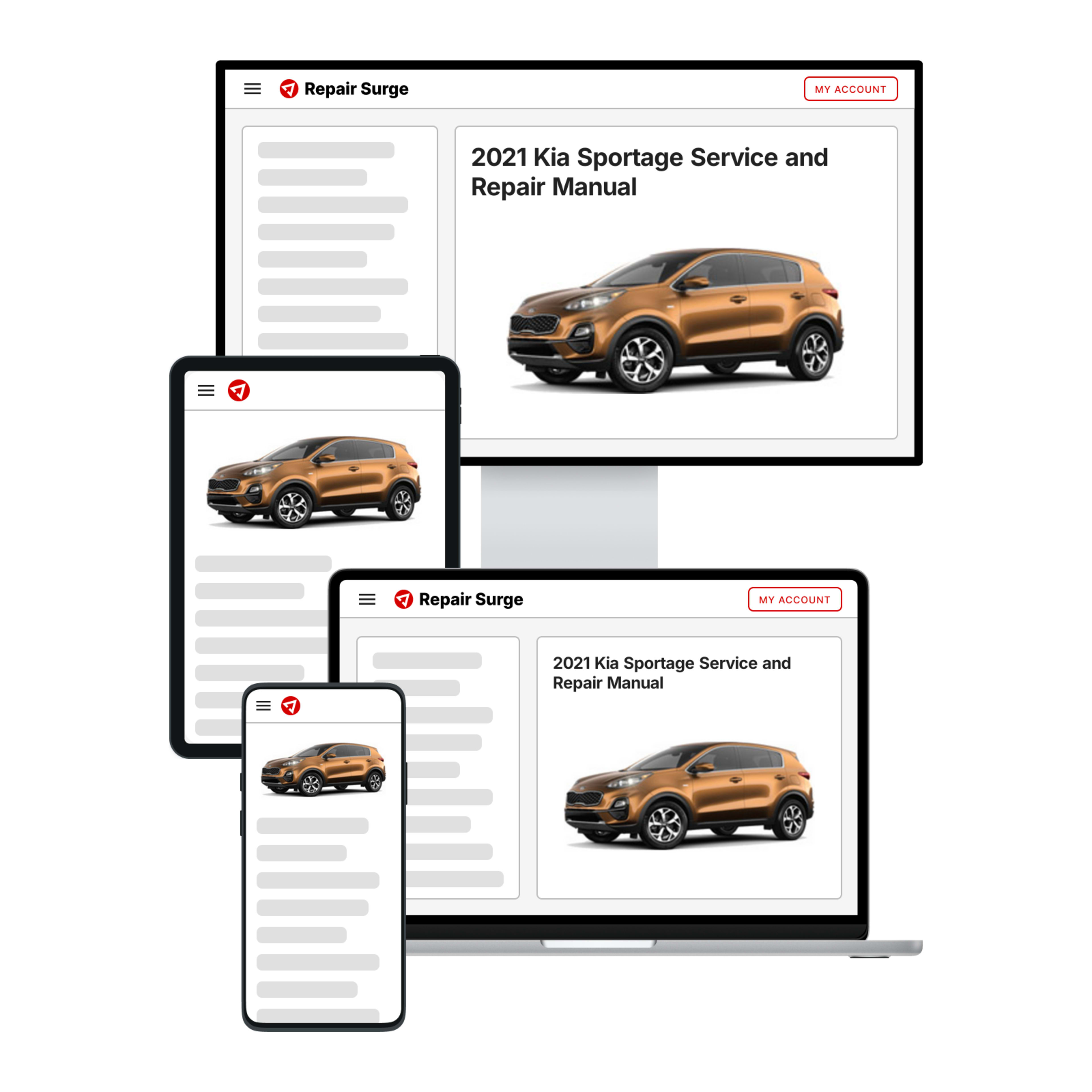 2021 Kia Sportage service and repair manual hero image