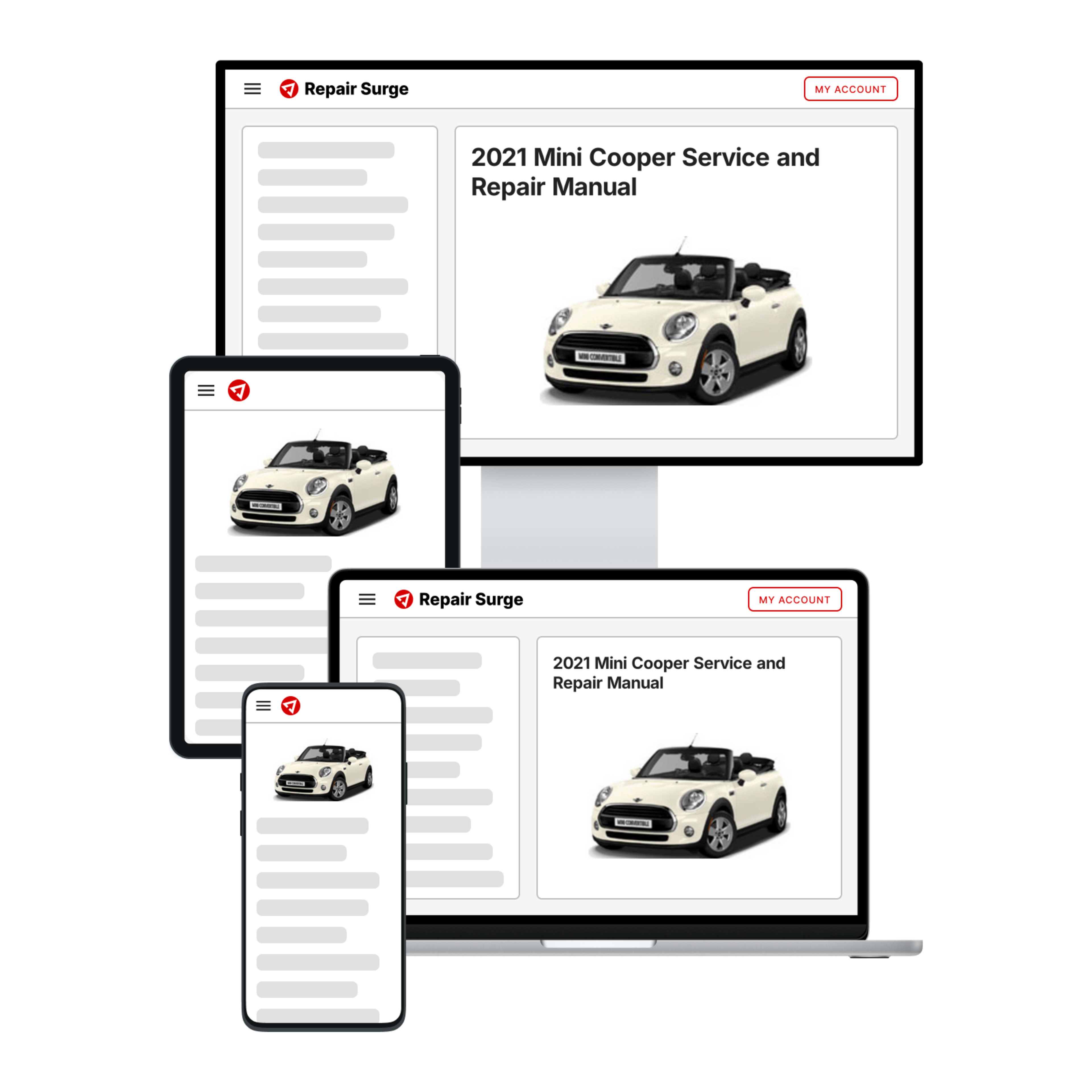 2021 Mini Cooper service and repair manual hero image