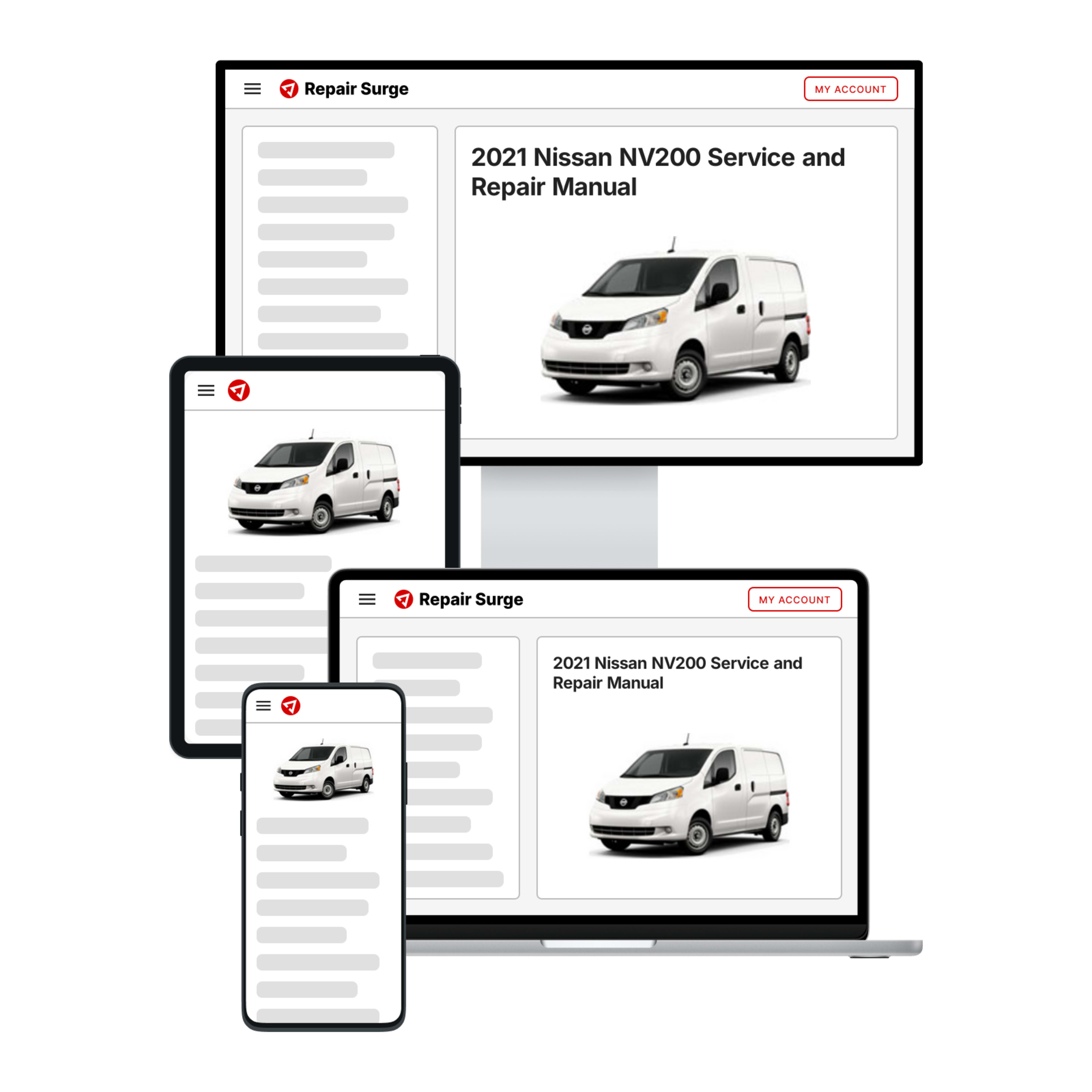2021 Nissan NV200 service and repair manual hero image