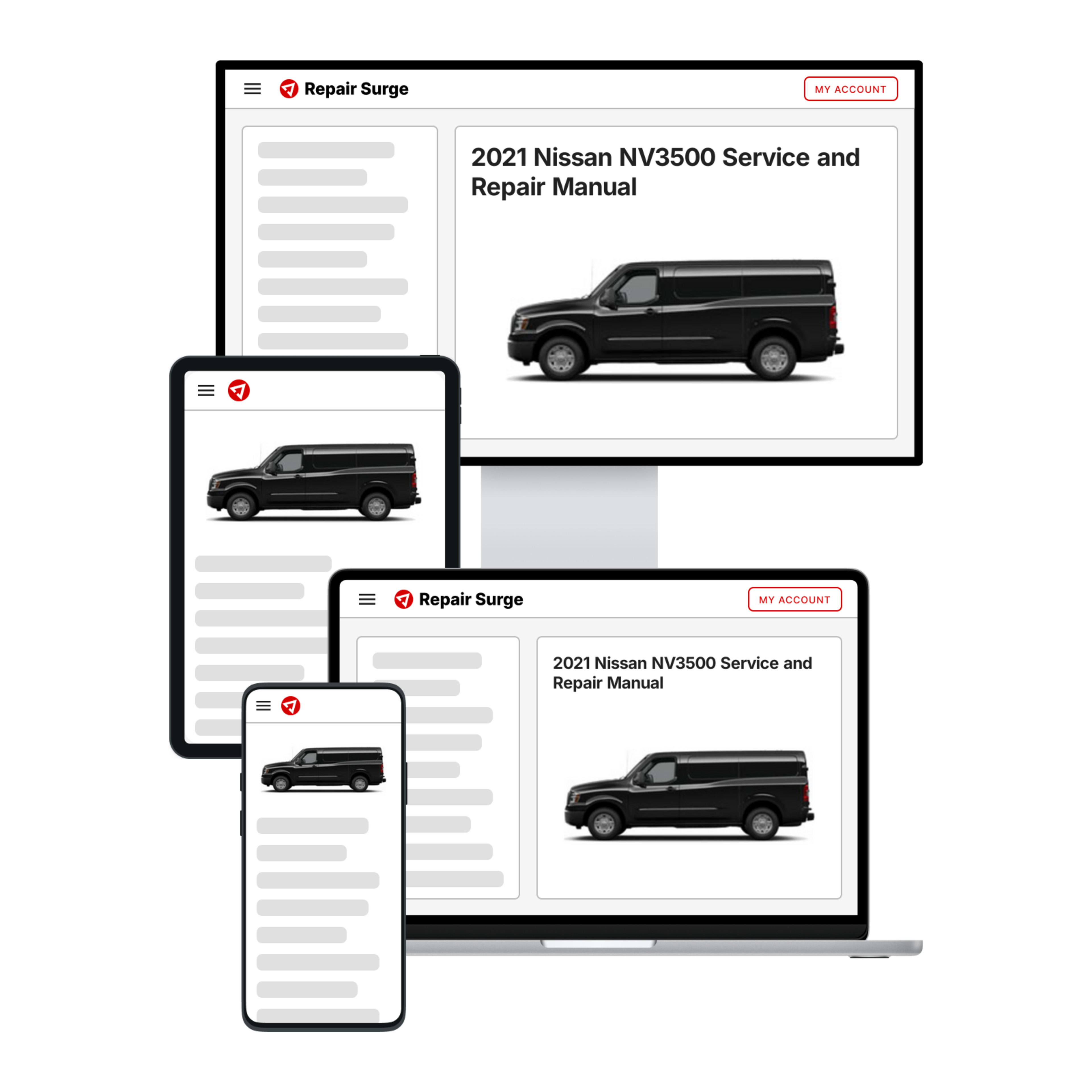 2021 Nissan NV3500 service and repair manual hero image