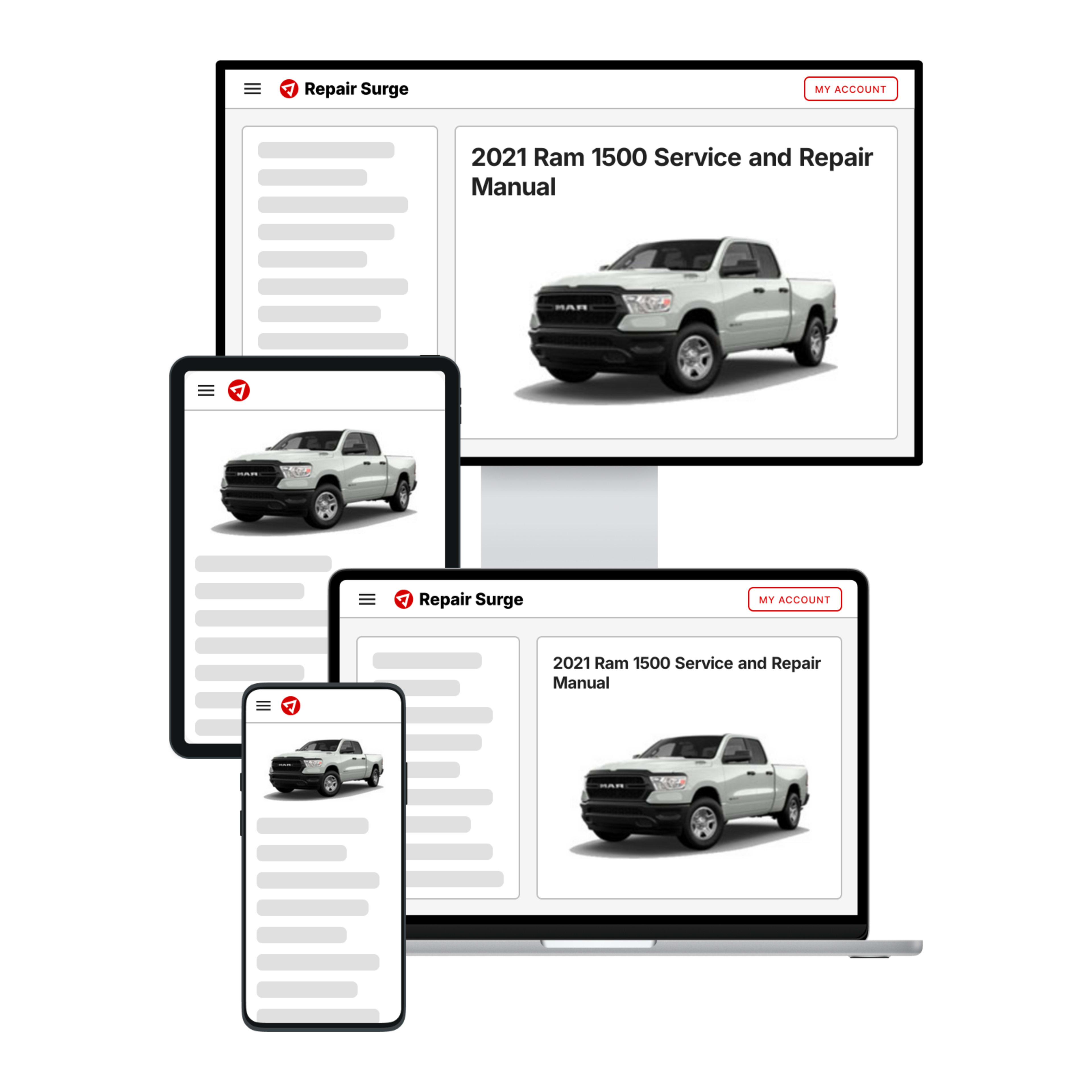 2021 Ram 1500 service and repair manual hero image