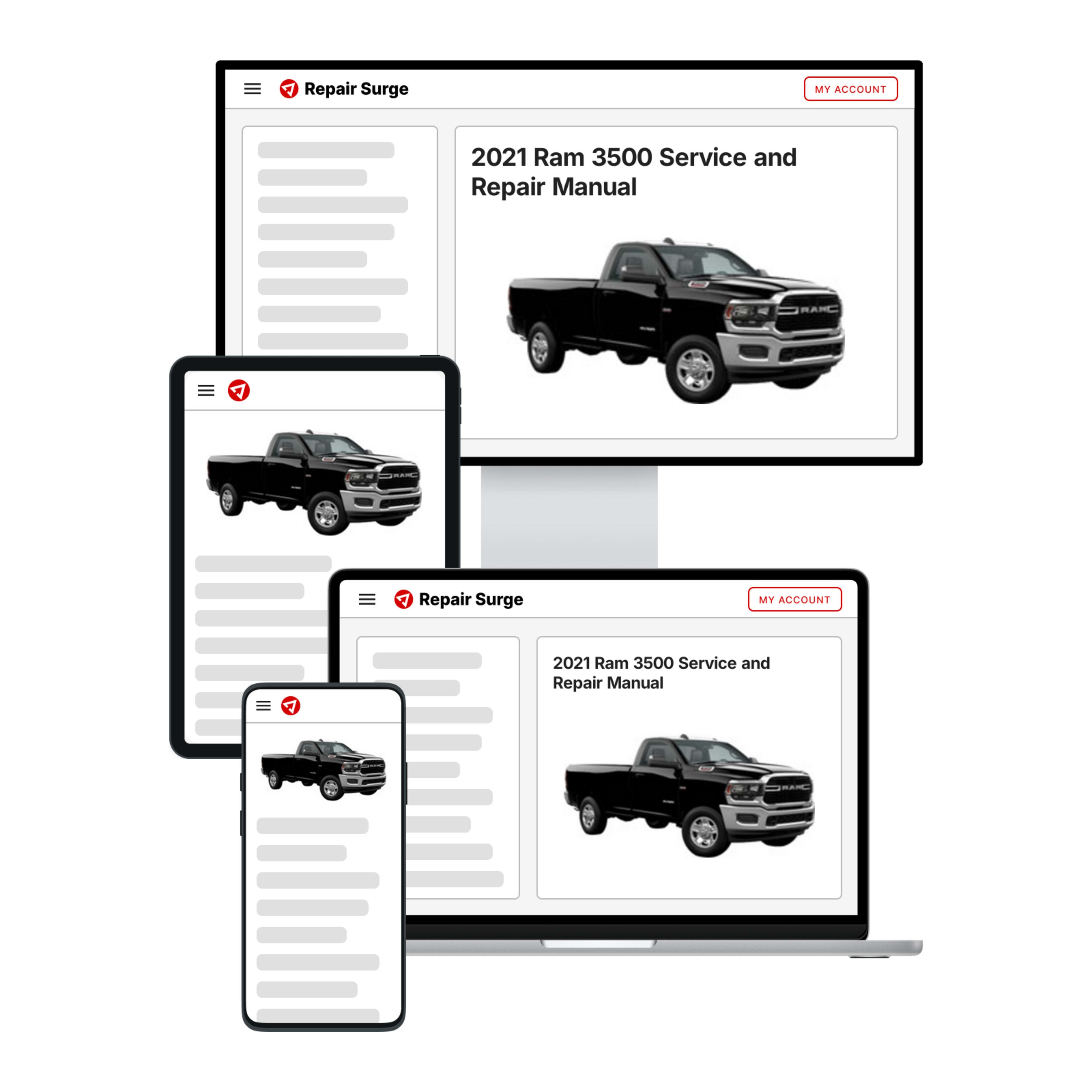 2021 Ram 3500 service and repair manual hero image