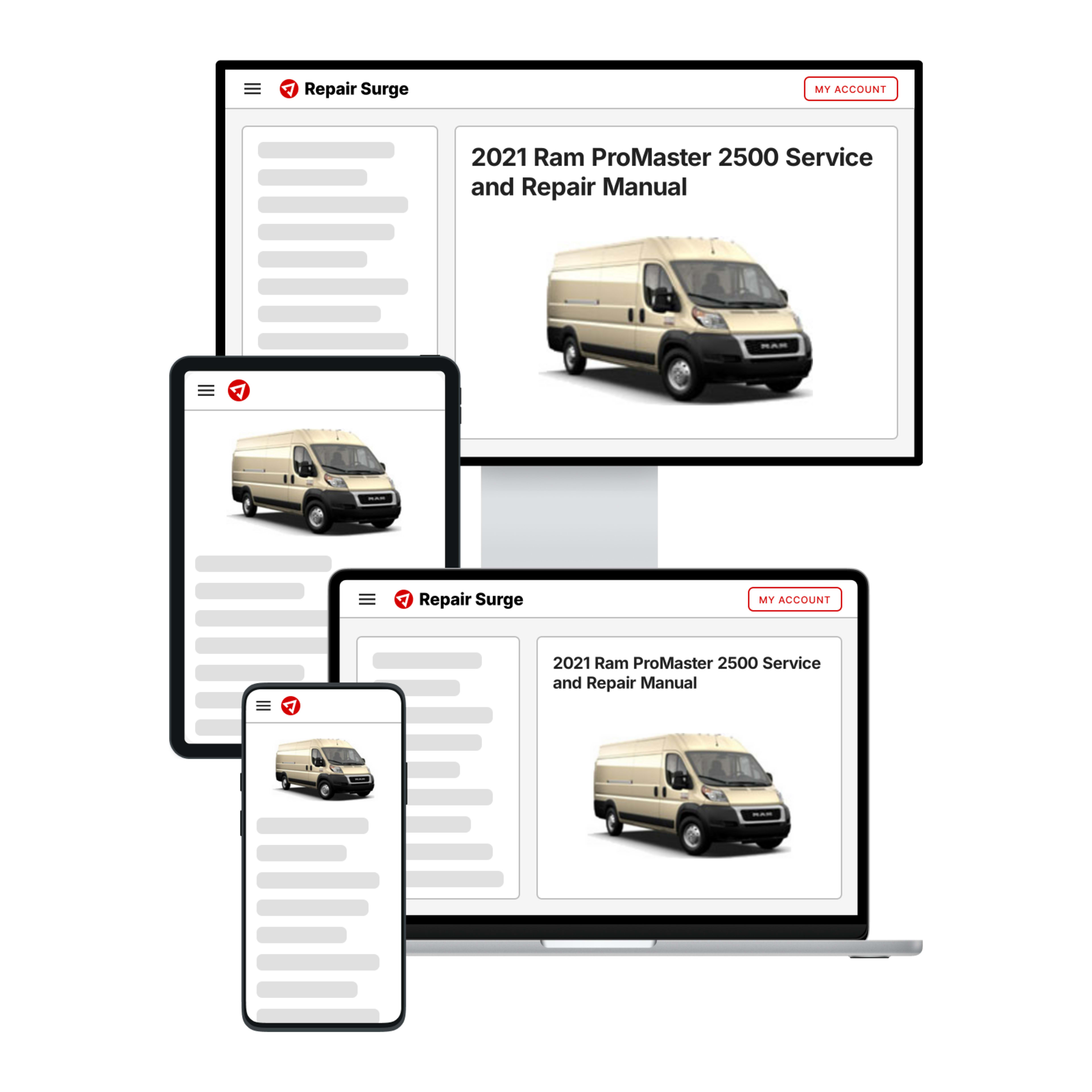 2021 Ram ProMaster 2500 service and repair manual hero image