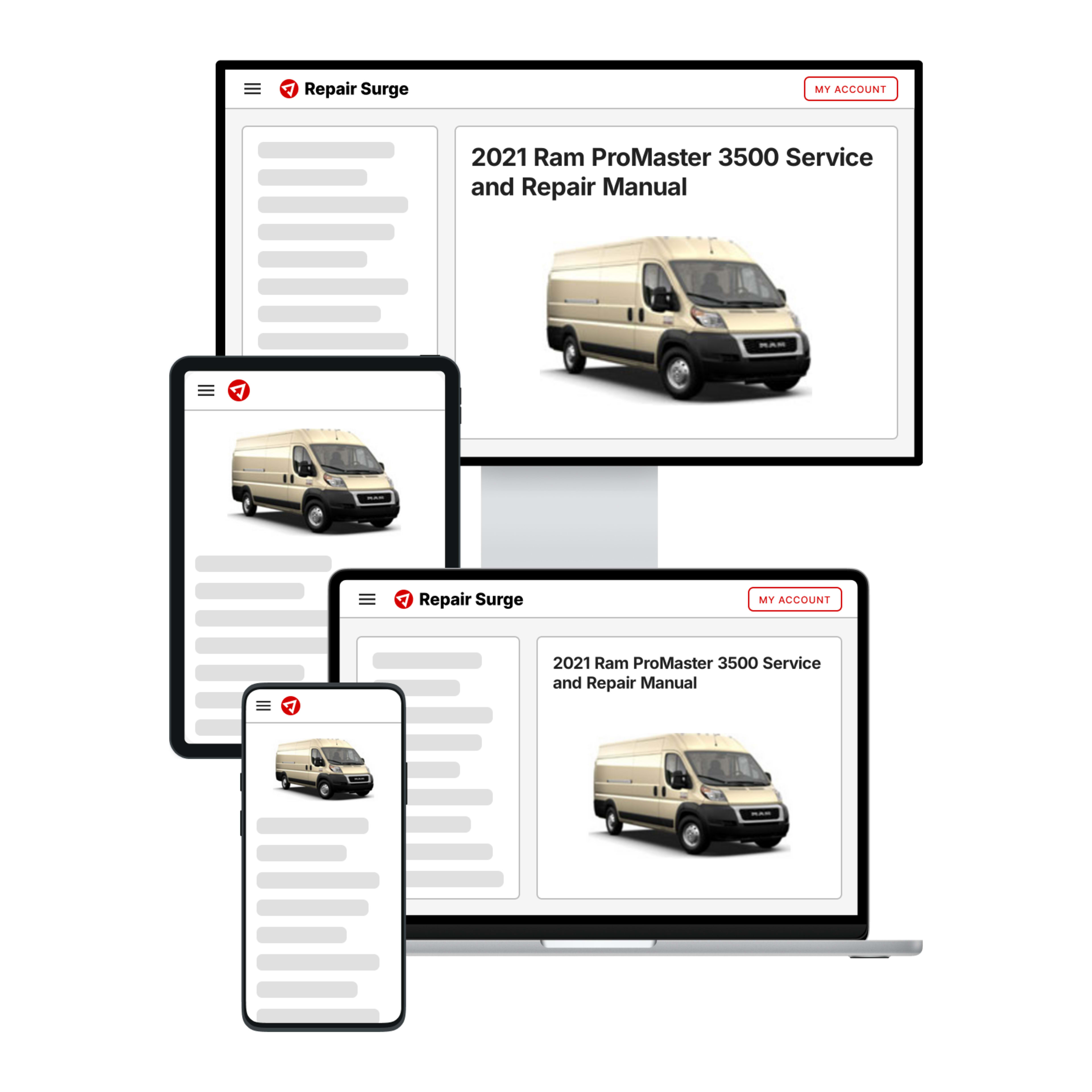 2021 Ram ProMaster 3500 service and repair manual hero image