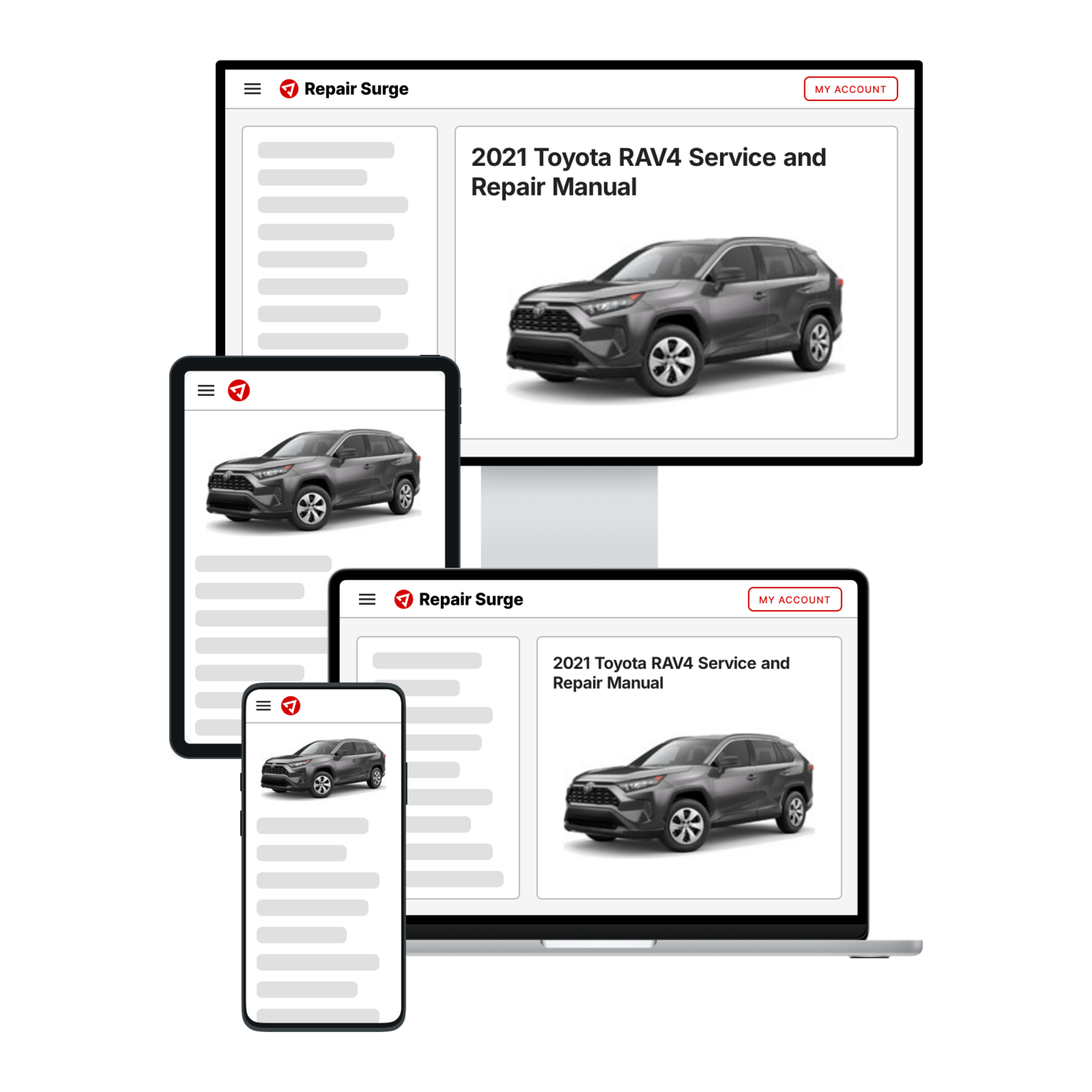2021 Toyota RAV4 service and repair manual hero image