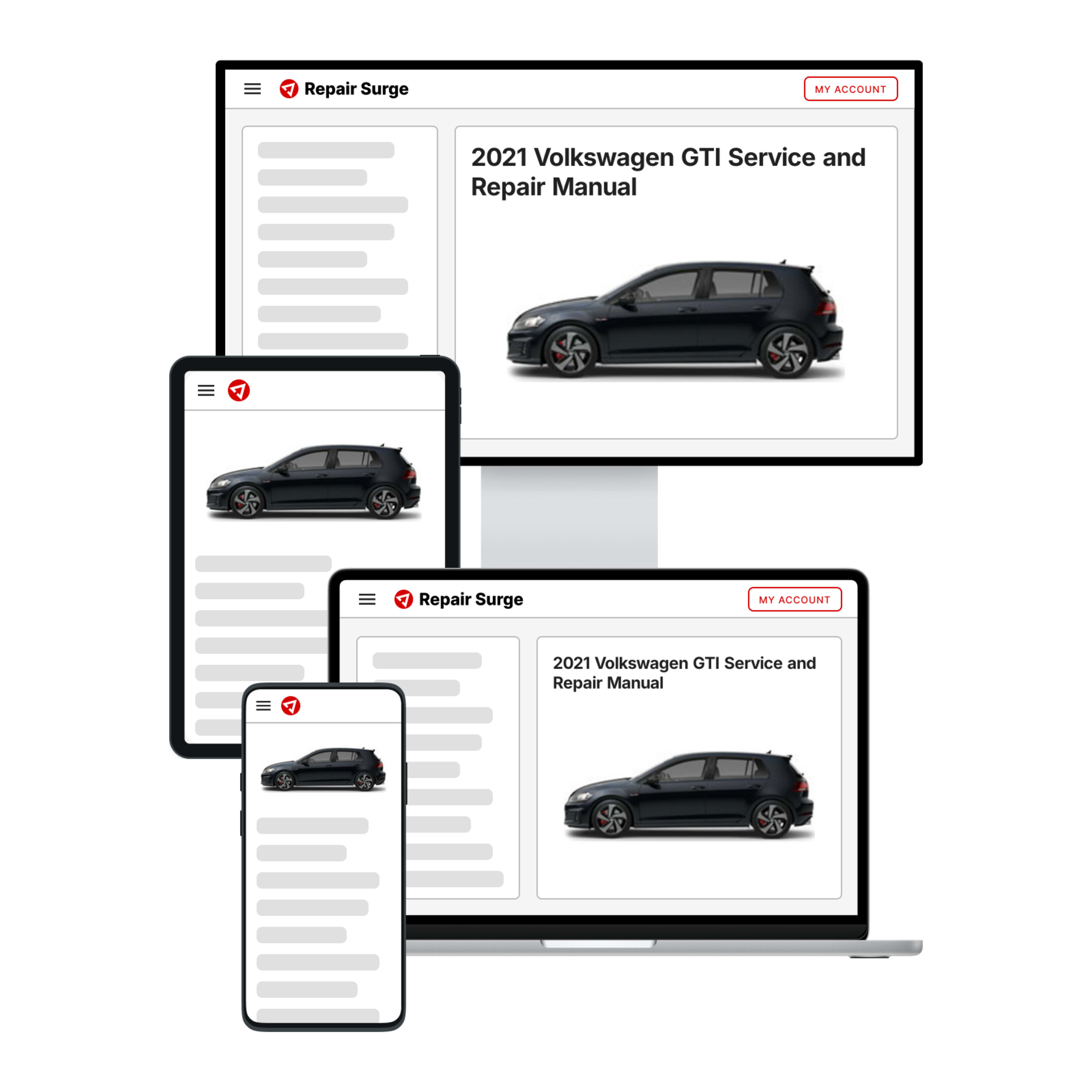 2021 Volkswagen GTI service and repair manual hero image