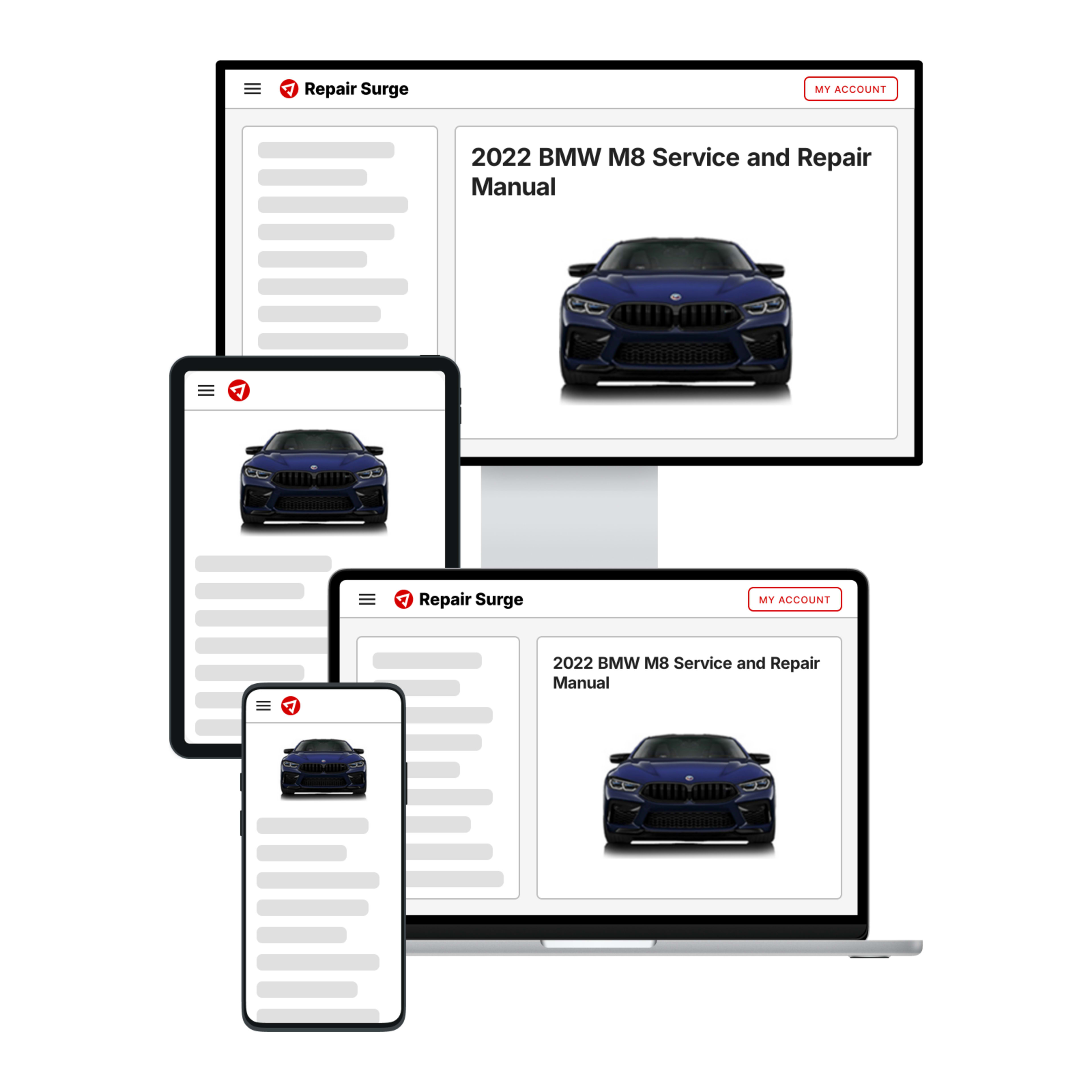 2022 BMW M8 service and repair manual hero image