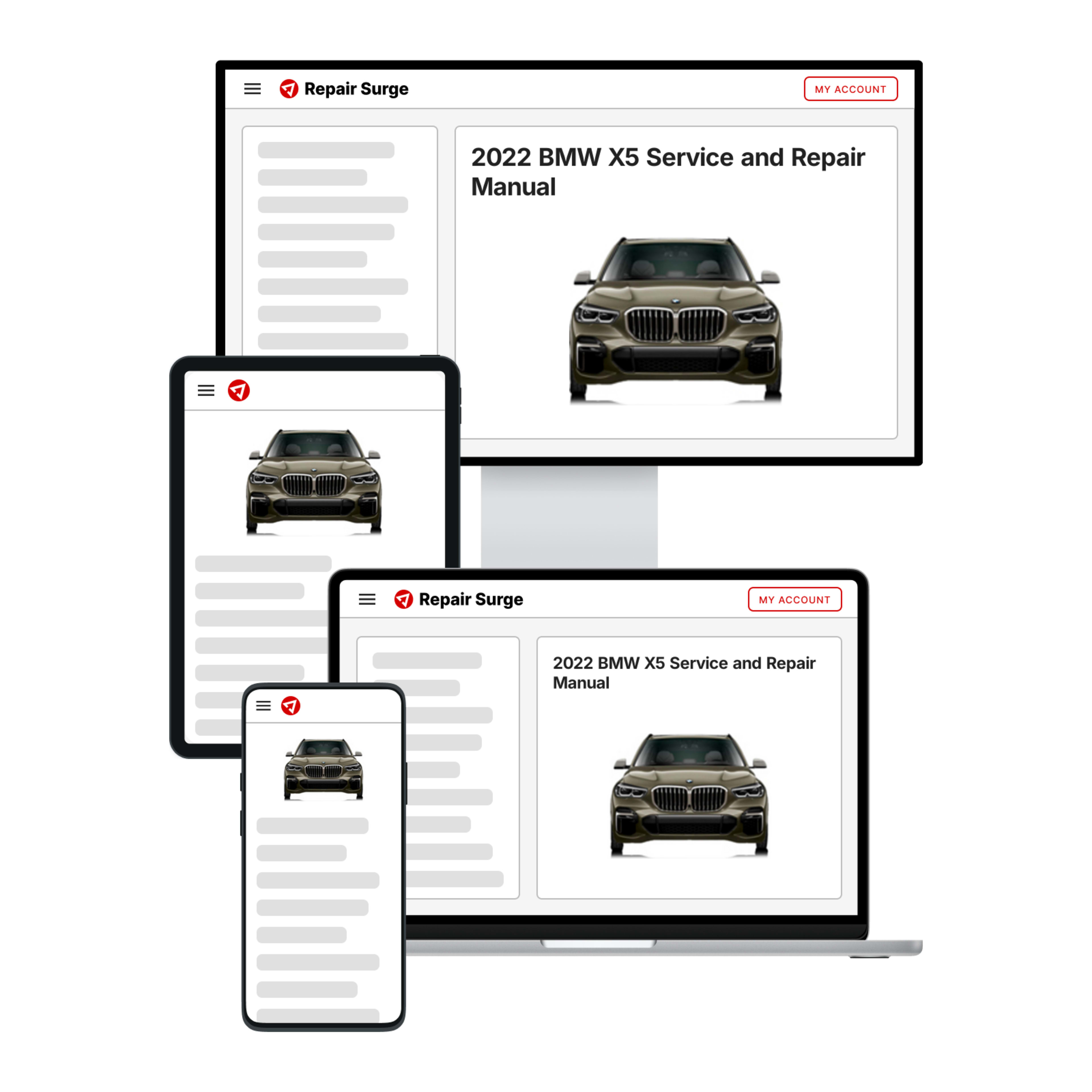 2022 BMW X5 service and repair manual hero image