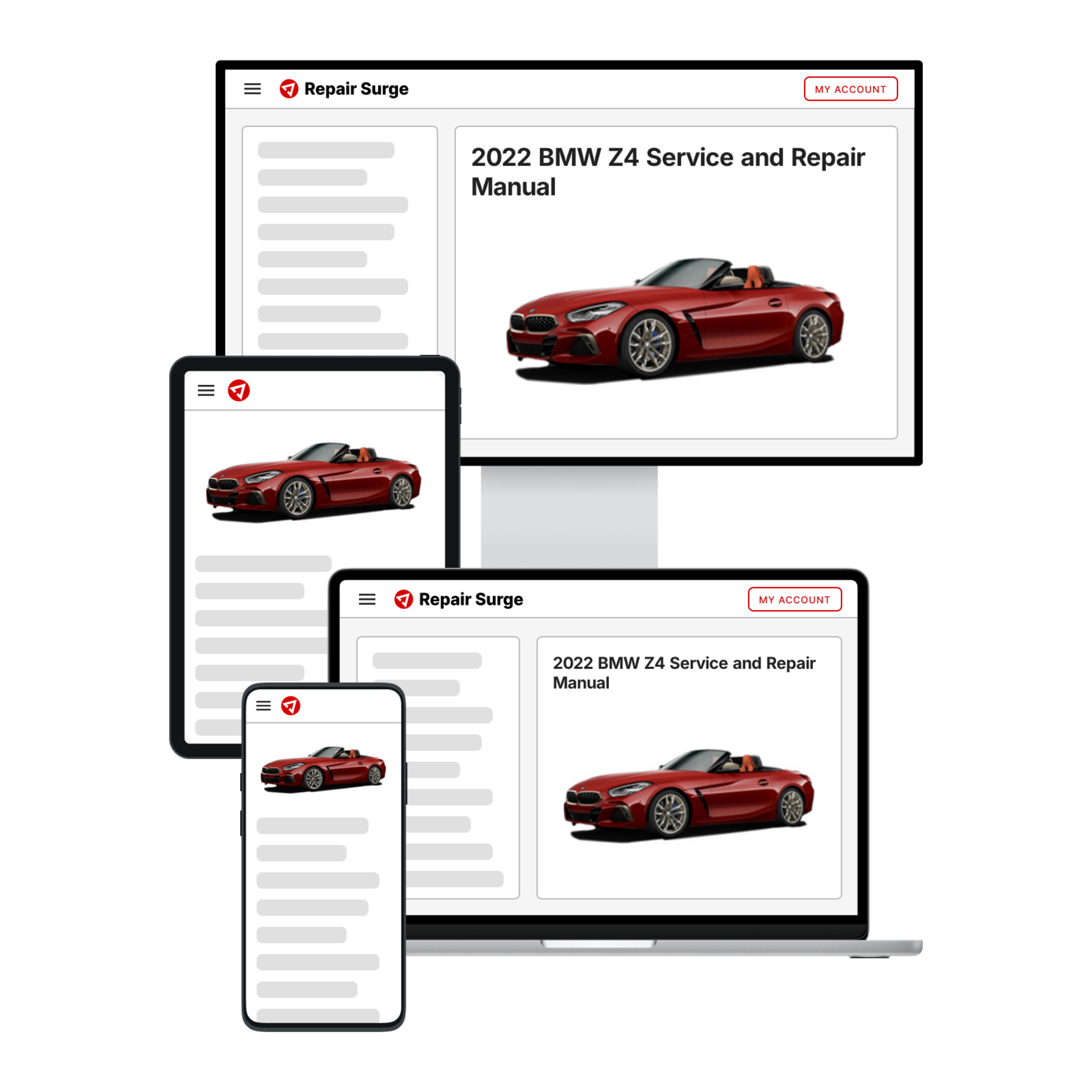 2022 BMW Z4 service and repair manual hero image