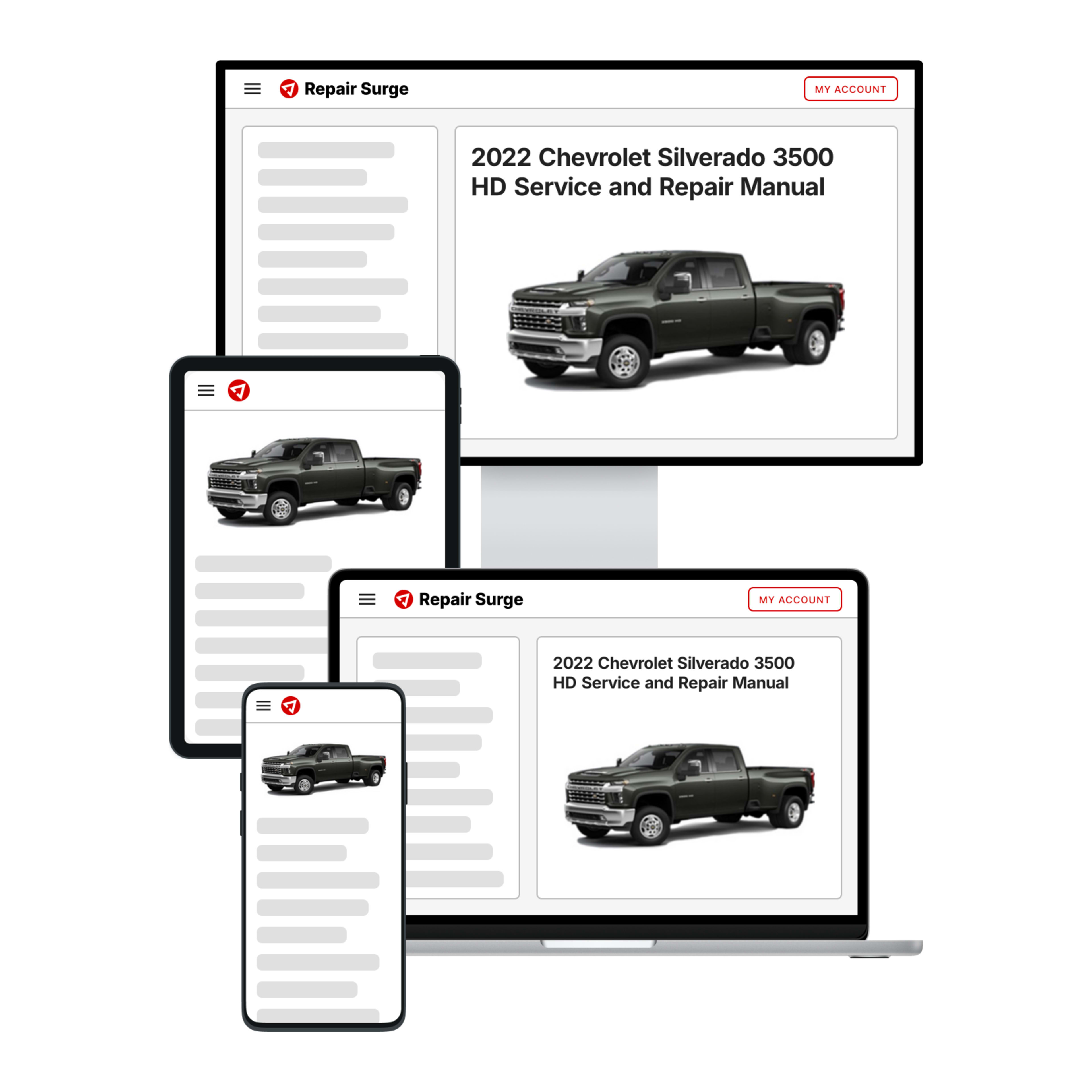 2022 Chevrolet Silverado 3500 HD service and repair manual hero image