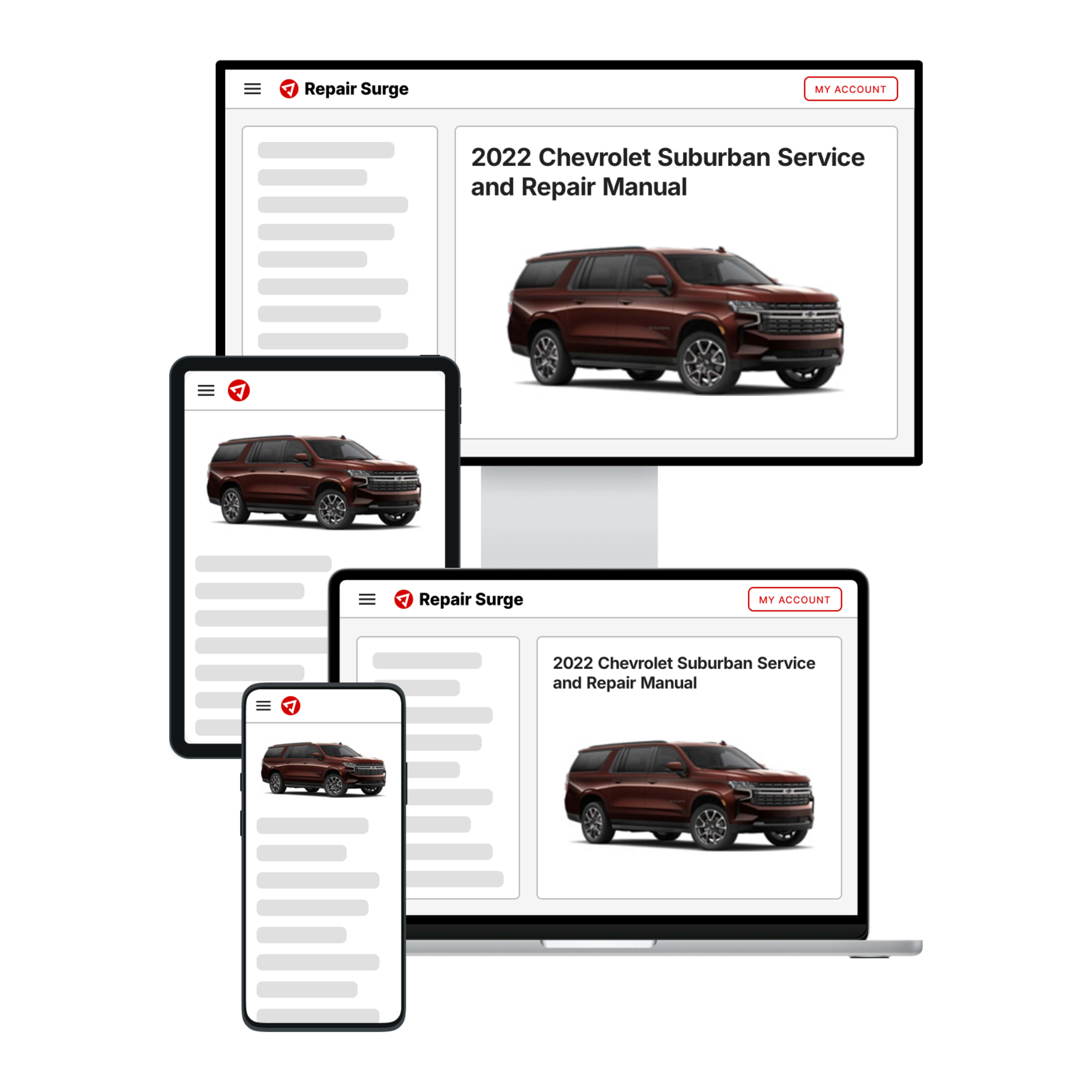2022 Chevrolet Suburban service and repair manual hero image