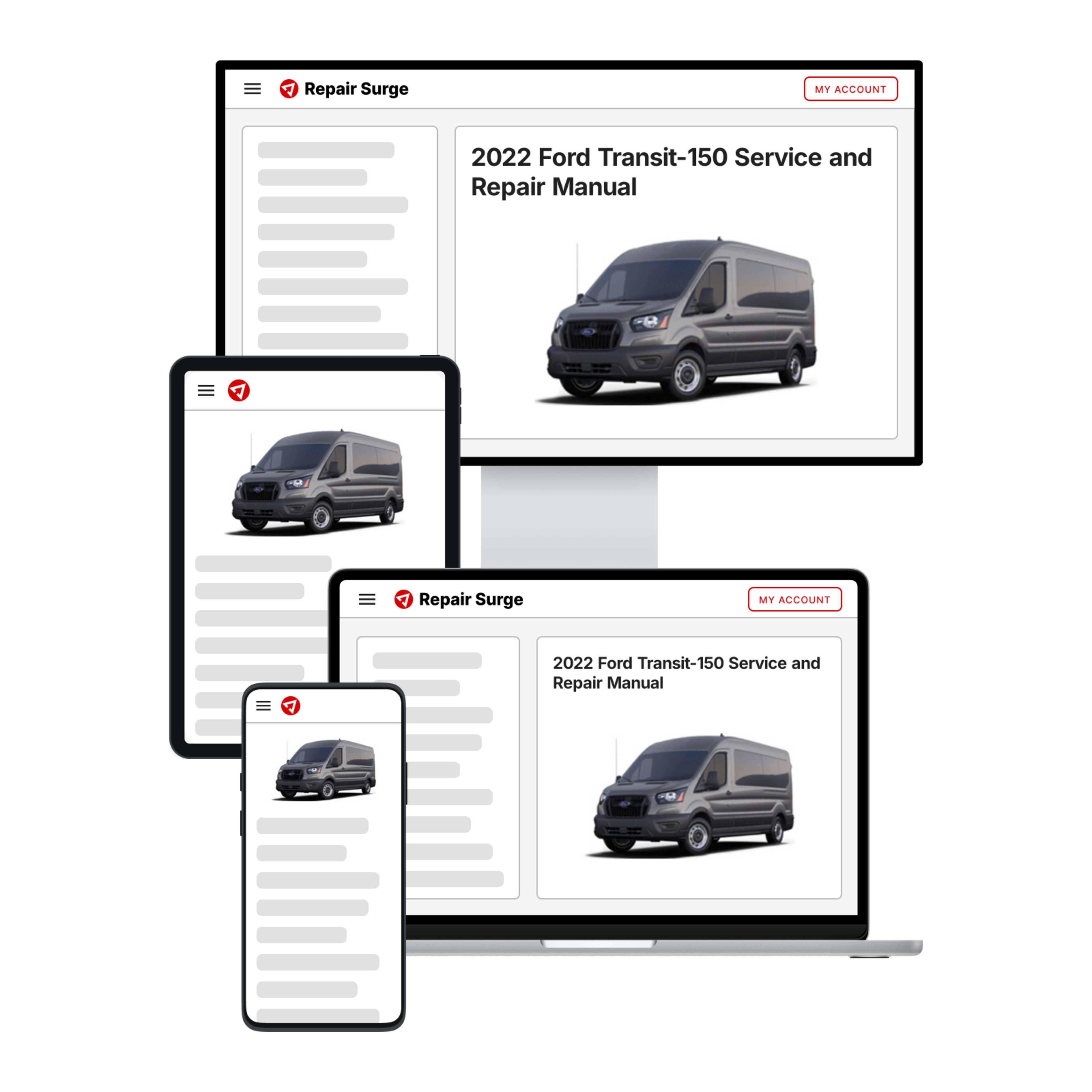 2022 Ford Transit-150 service and repair manual hero image