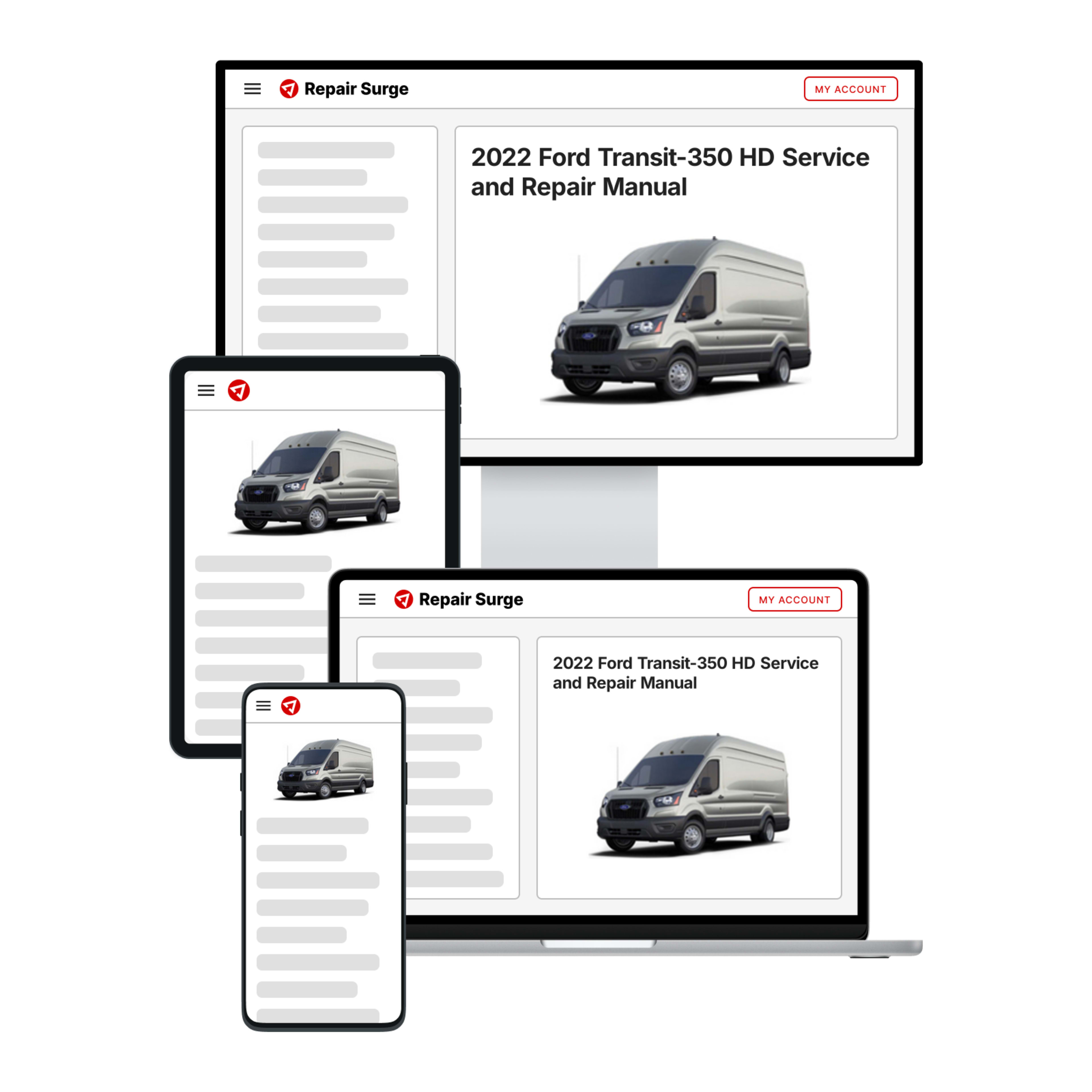 2022 Ford Transit-350 HD service and repair manual hero image