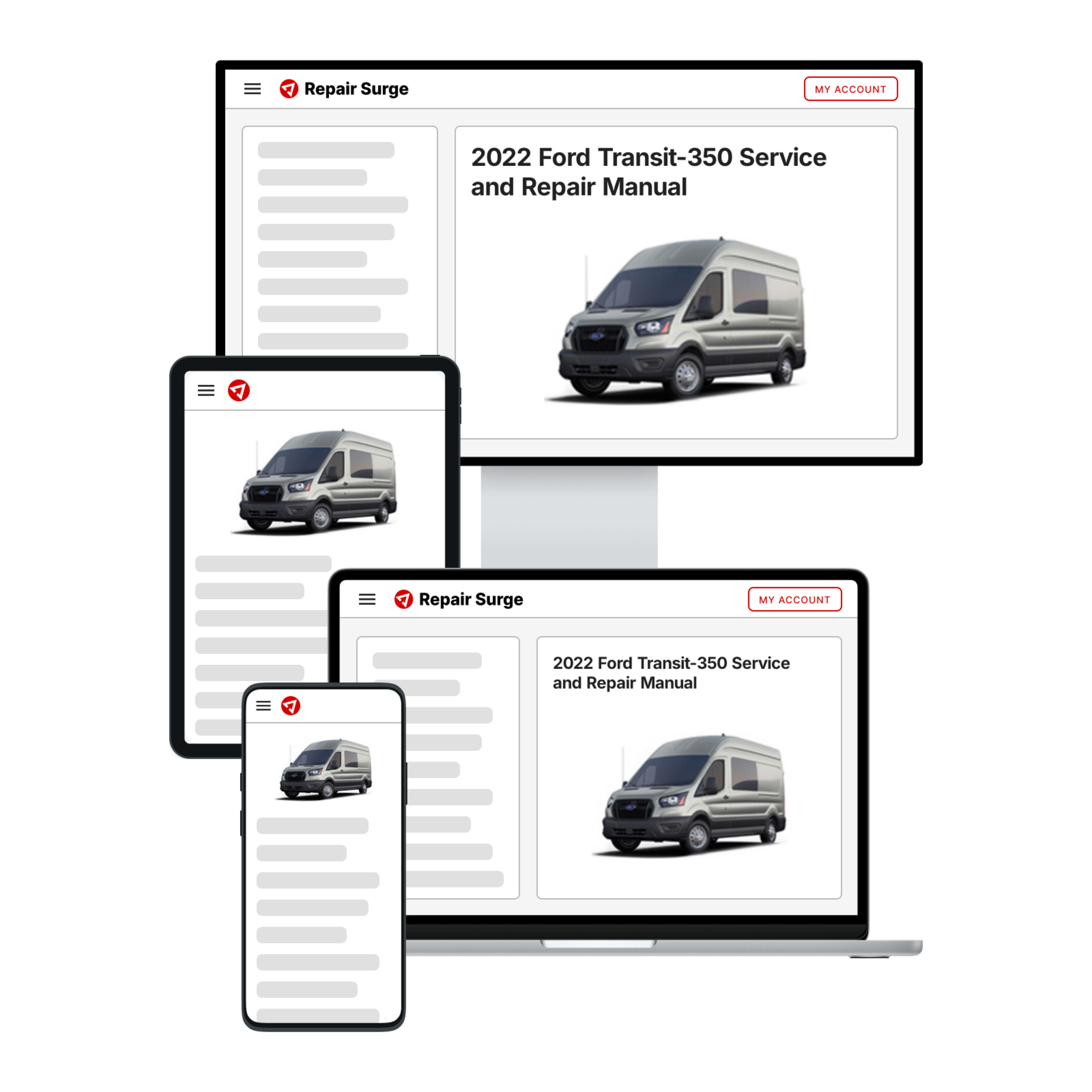 2022 Ford Transit-350 service and repair manual hero image