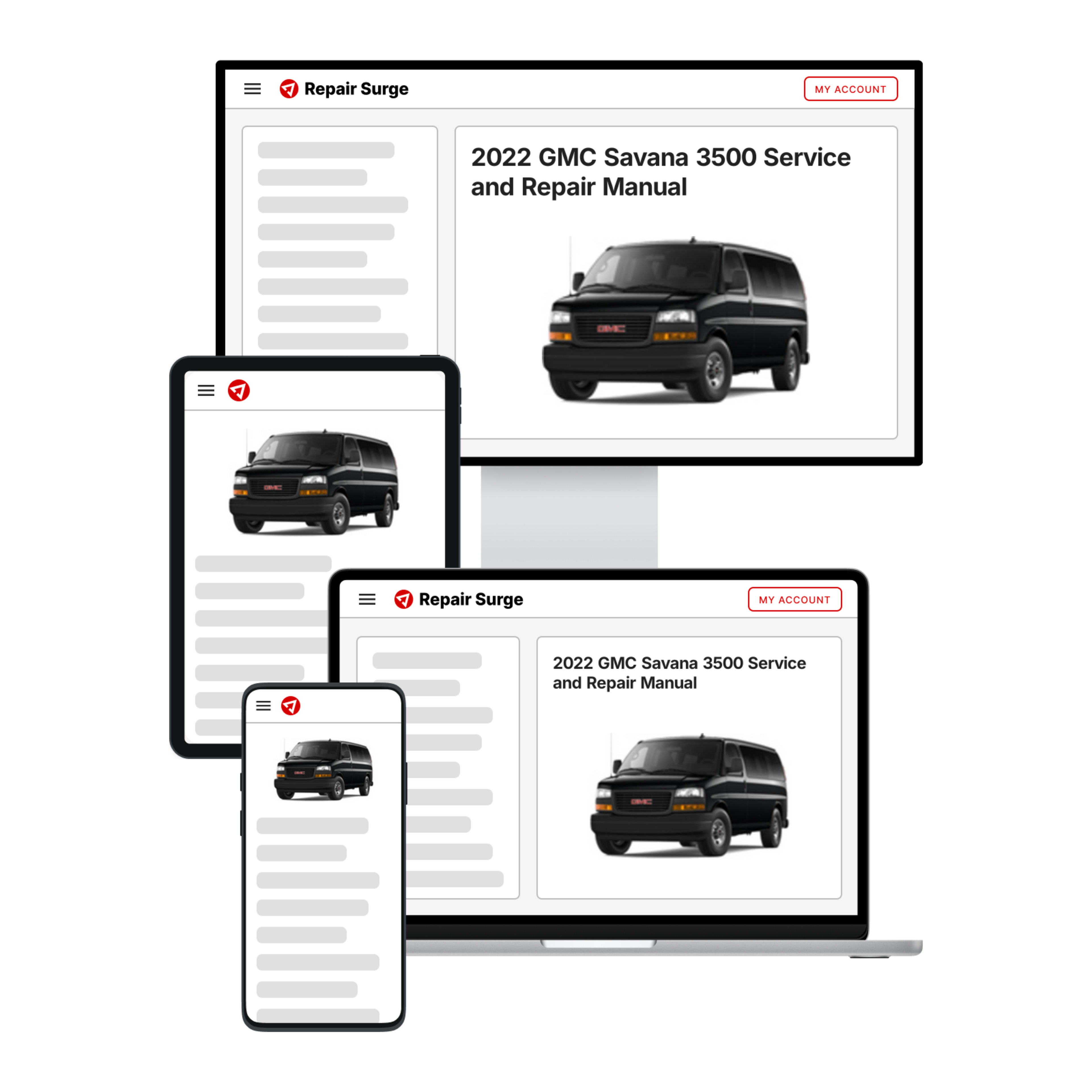 2022 GMC Savana 3500 service and repair manual hero image