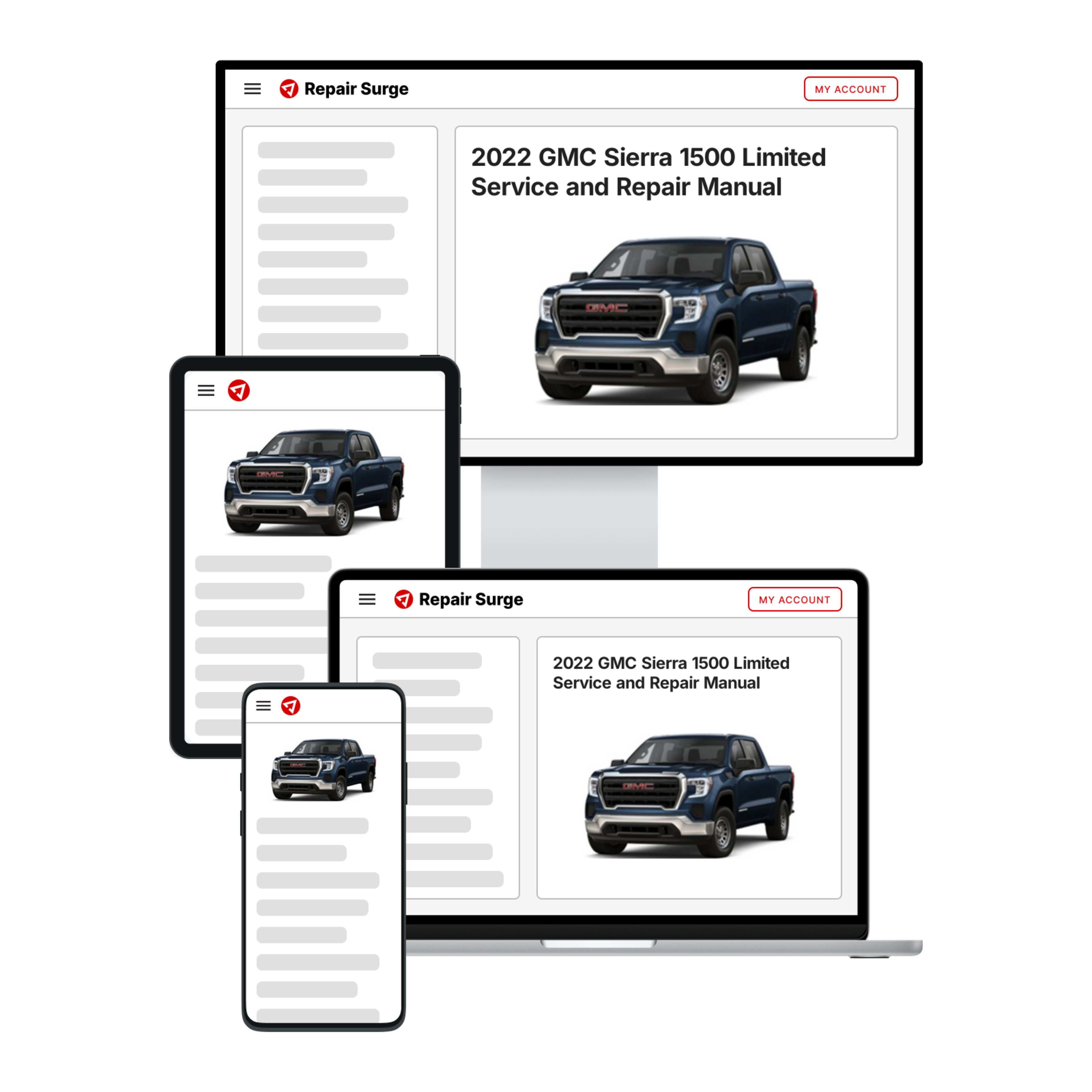 2022 GMC Sierra 1500 Limited service and repair manual hero image