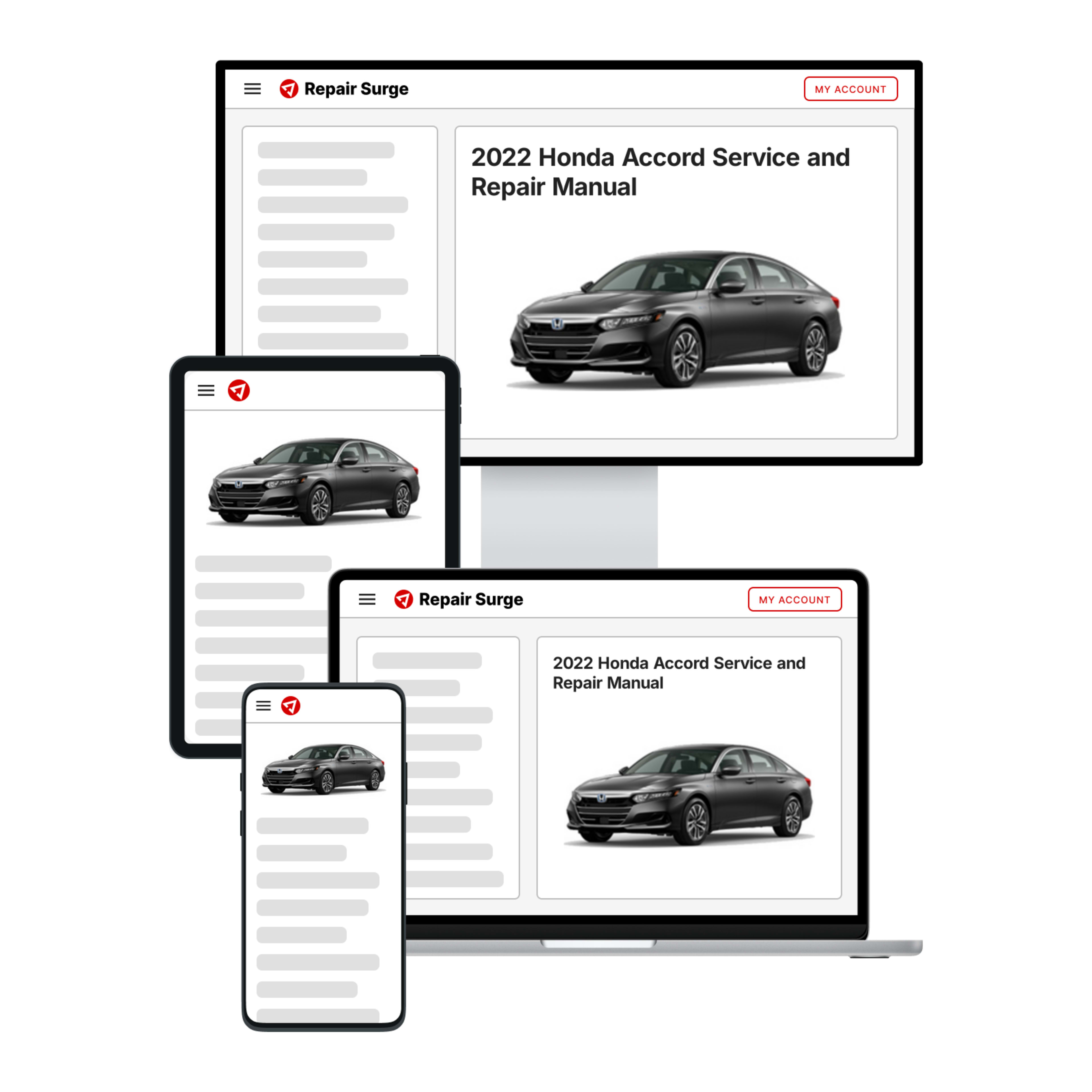 2022 Honda Accord service and repair manual hero image